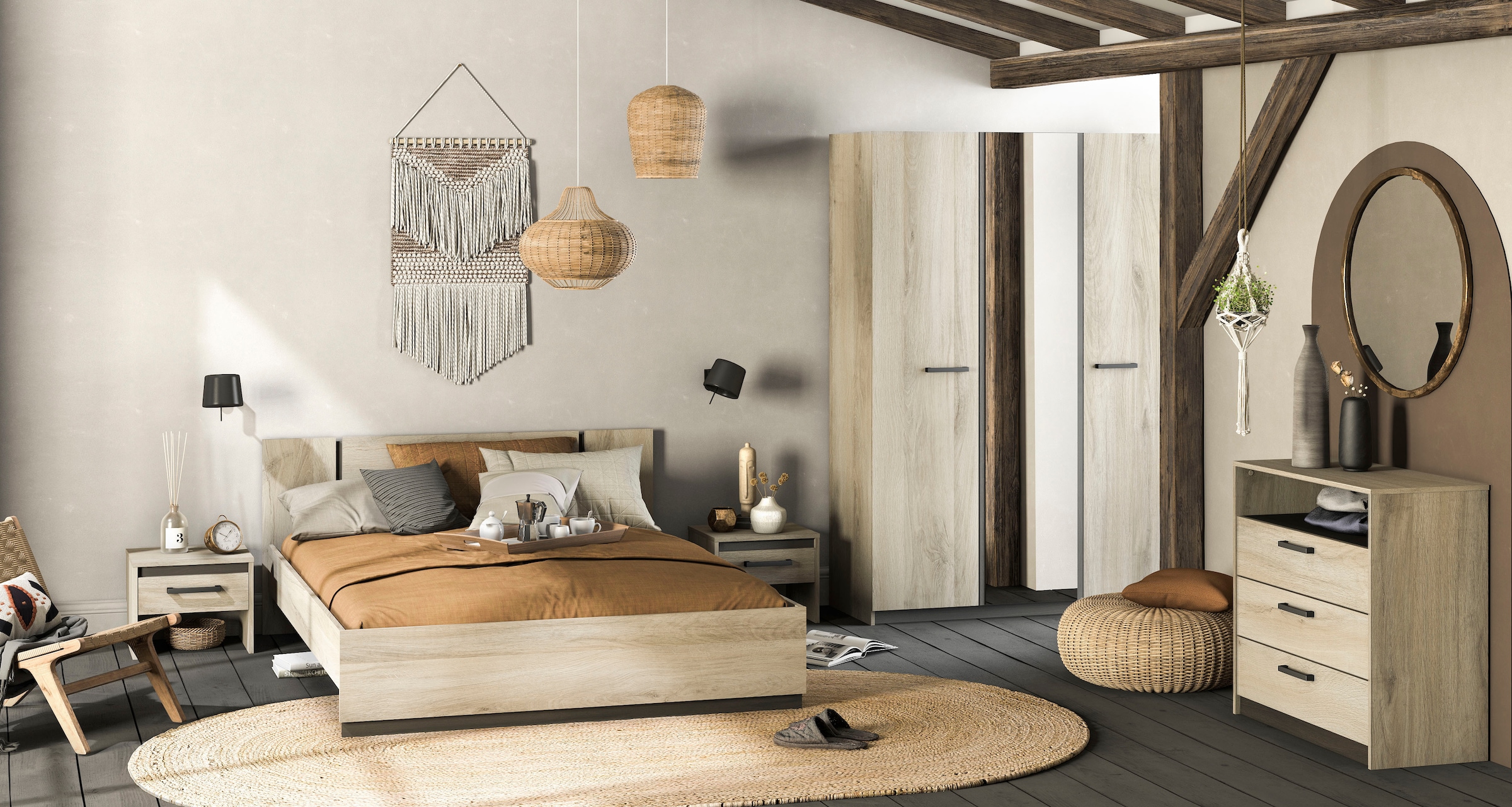 Demeyere GROUP Table de nuit »Watson« 1 cuis tlg. table de nuit avec 1 tiroir