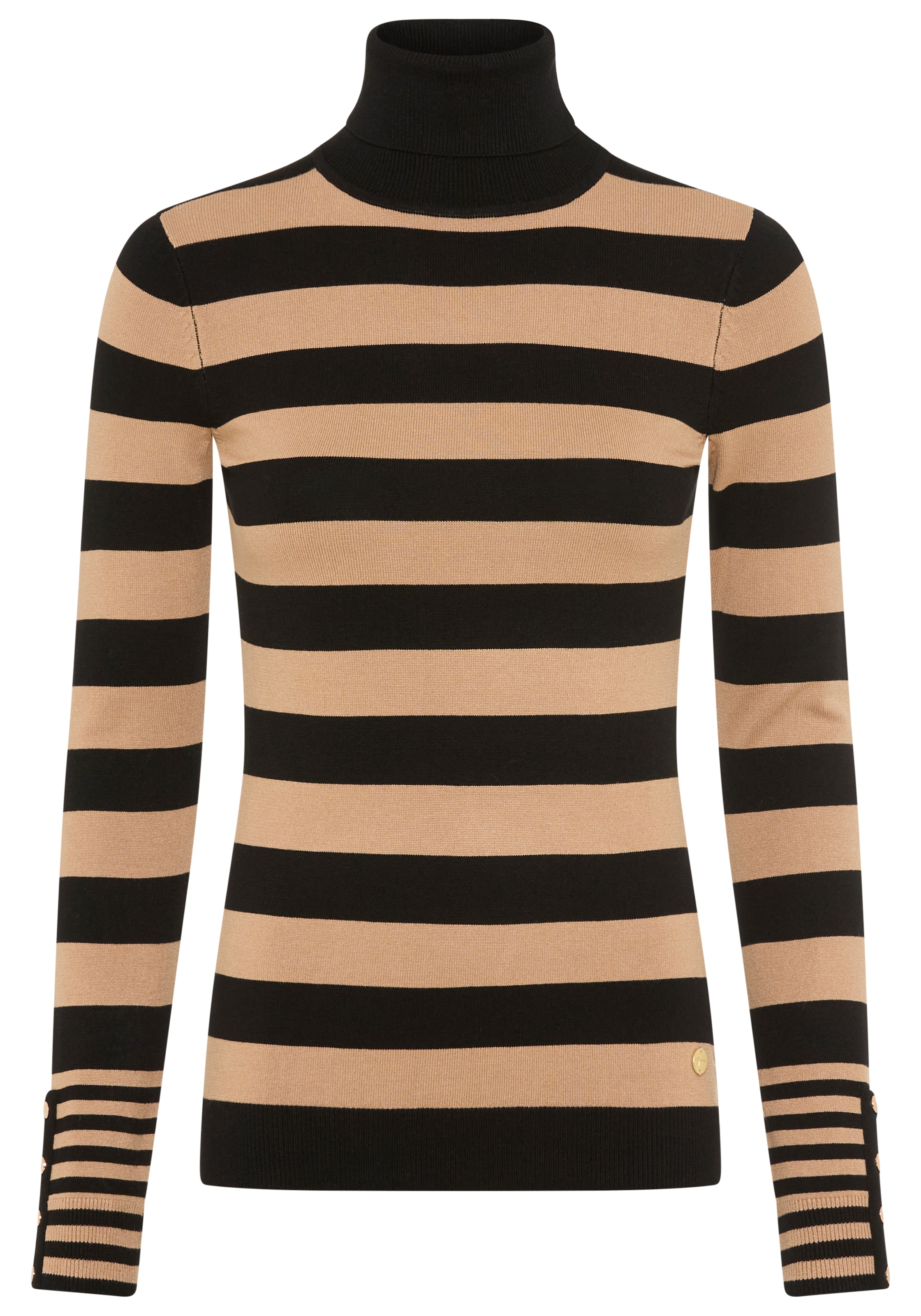 Tamaris Pull à col roulé im lässigen Streifendesign