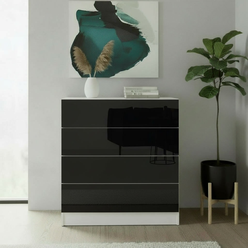 borchardt Möbel Commode »Vaasa, Kommode mit 4 Schubkästen auf Kugelführungen«