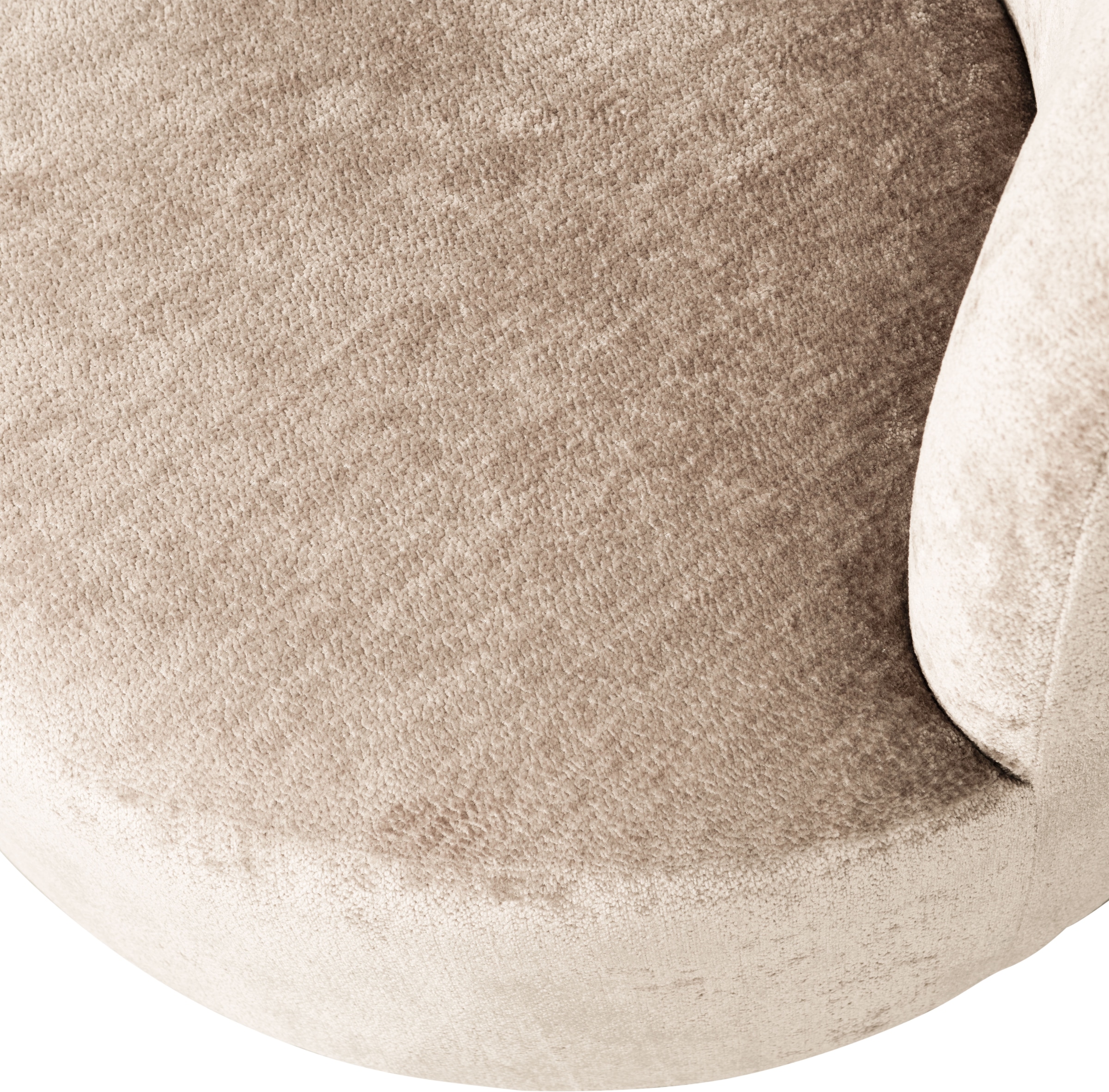 WOOOD Fauteuil pivotant »Popular Chenille-Bezug mit Drehmechanismus H 72 x B 81 x T 80 cm« Capacité de charge 100 kg, résistance maximale à l'usure, multiplex pin