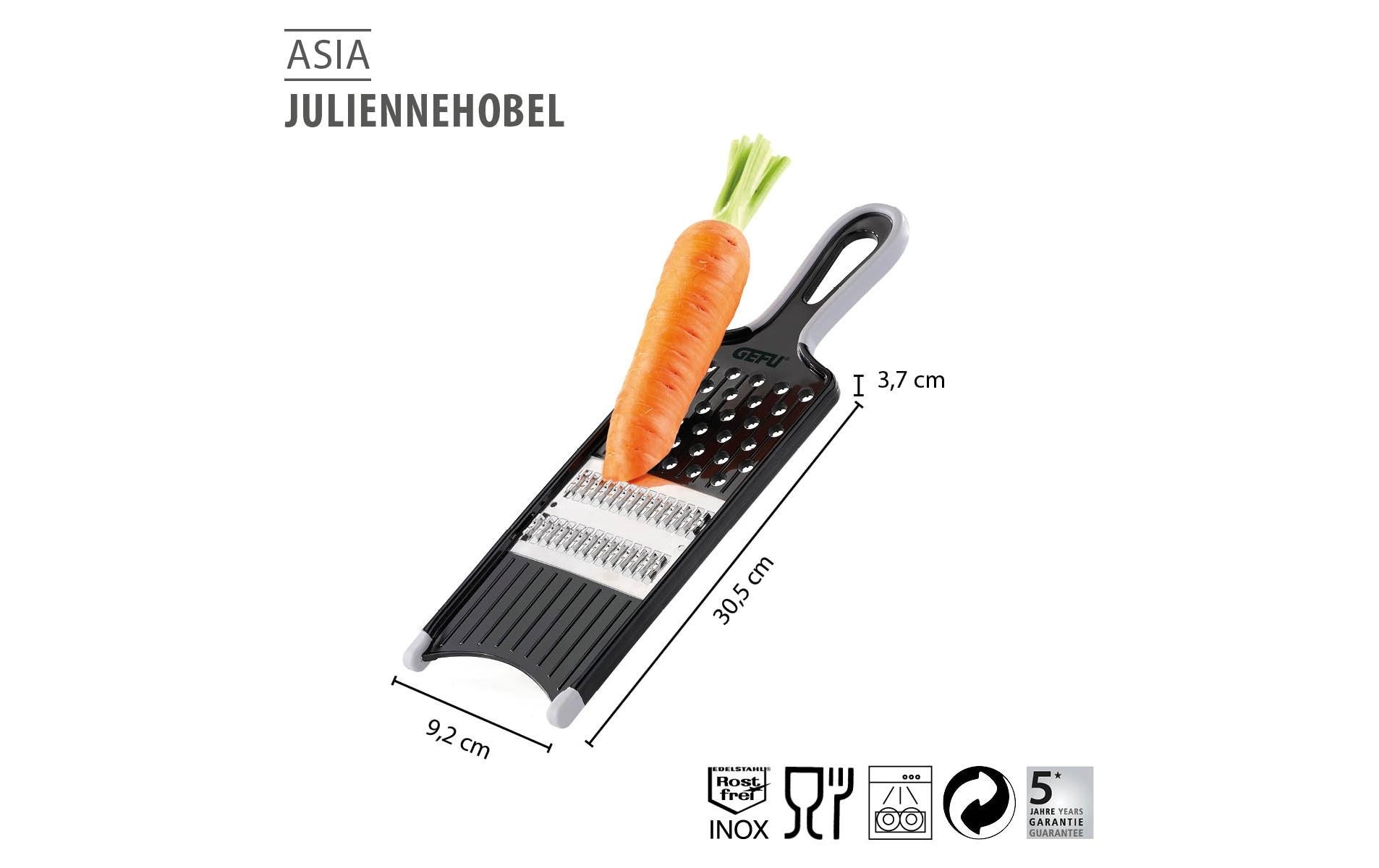 GEFU Coupe-légumes »ASIA« aus Japanstahl. Müheloses Schneiden & Reiben, spülmaschinengeeignet