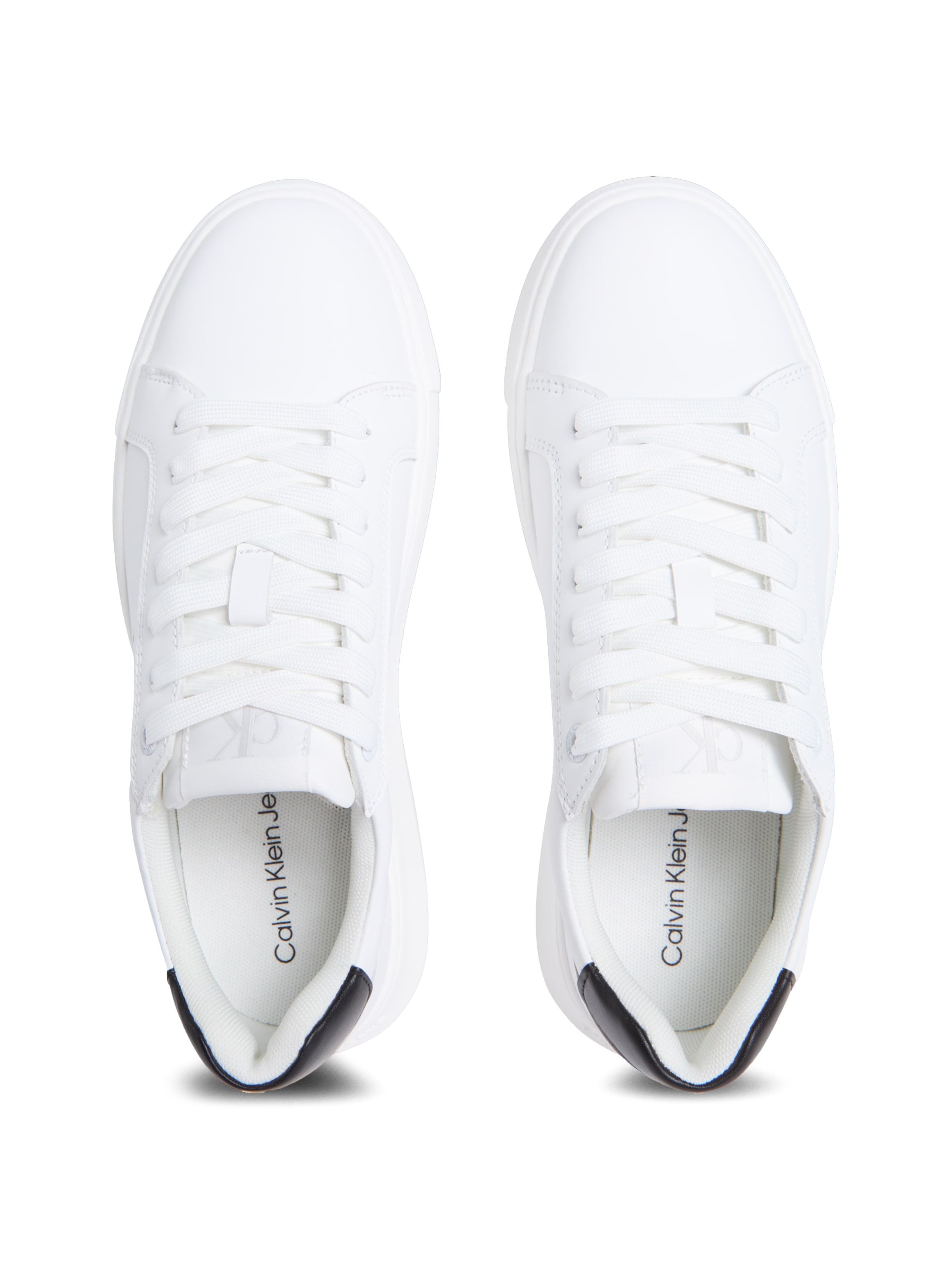Calvin Klein Jeans Plateausneaker »CHUNKY CUPSOLE MONO LTH WN«  Schnürschuh, Halbschuh, Freizeitsneaker mit seitlichem CK-Logo