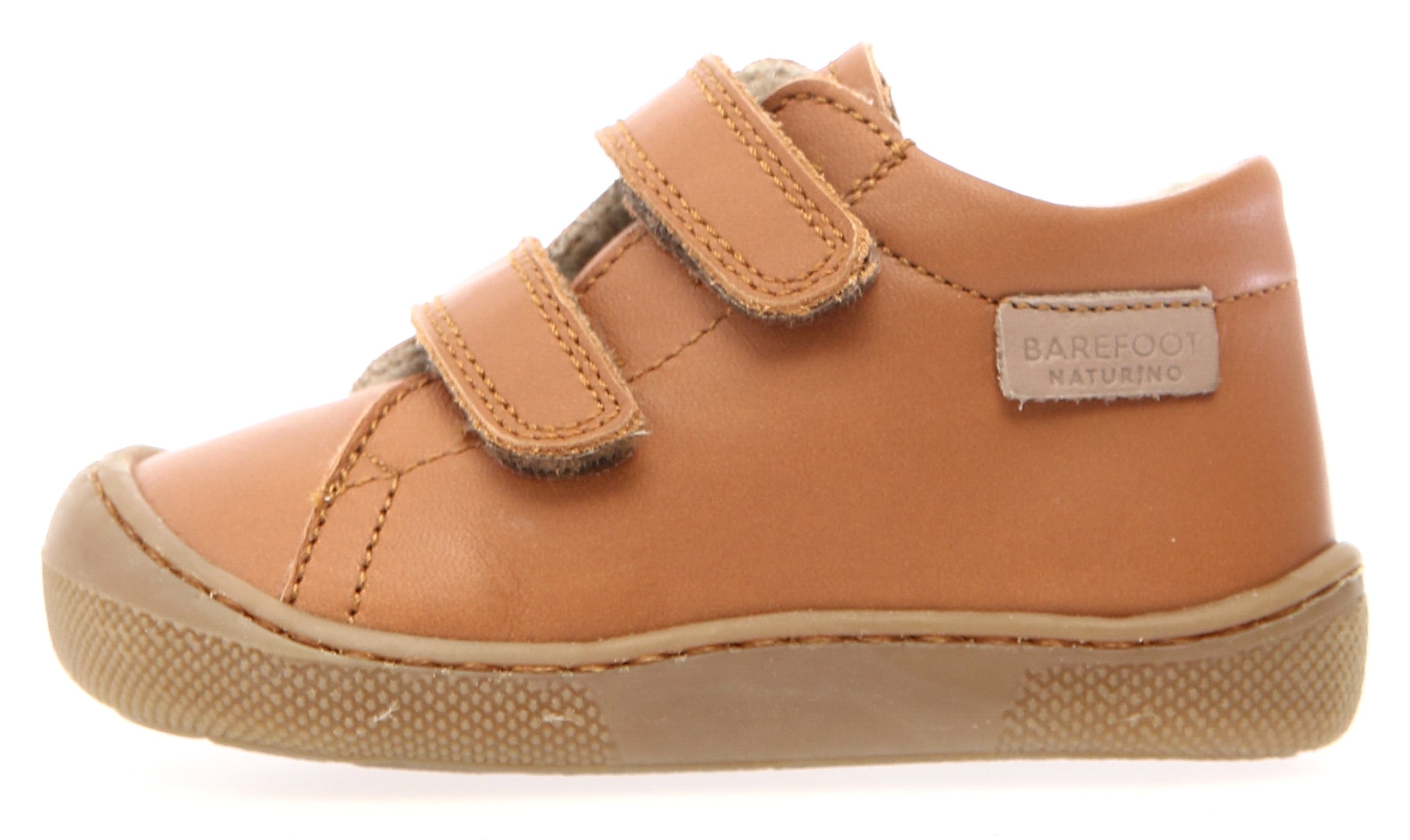 Naturino Chaussures de marche »Amur«  chaussure bébé, chaussure à scratch avec doublure en laine, gabarit de taille à télécharger
