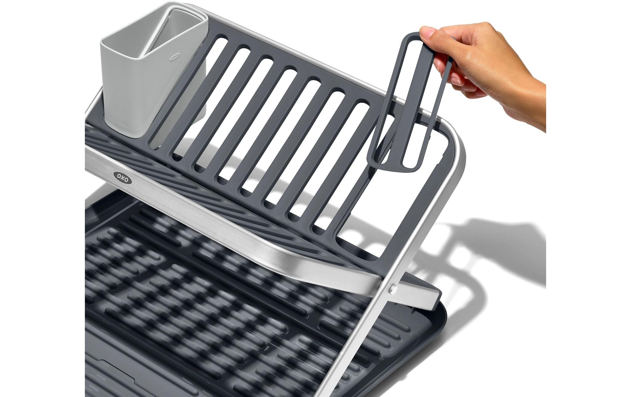 OXO Good Grips Geschirrständer einklappbar, aus Aluminium