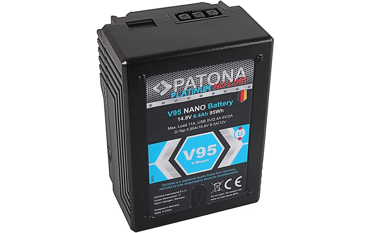   Batterie rechargeable »Patona Platinum NANO Akku für Sony DSR 600P« 6.400 mAh