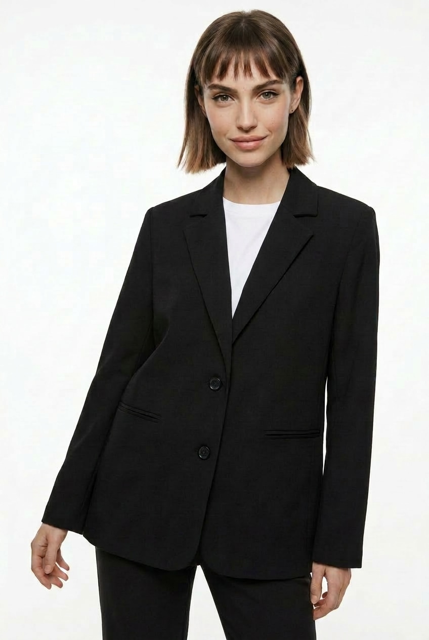 pieces Blazer long »PCBOSELLA LS LOOSE BLAZER NOOS BC« mélange de matériaux