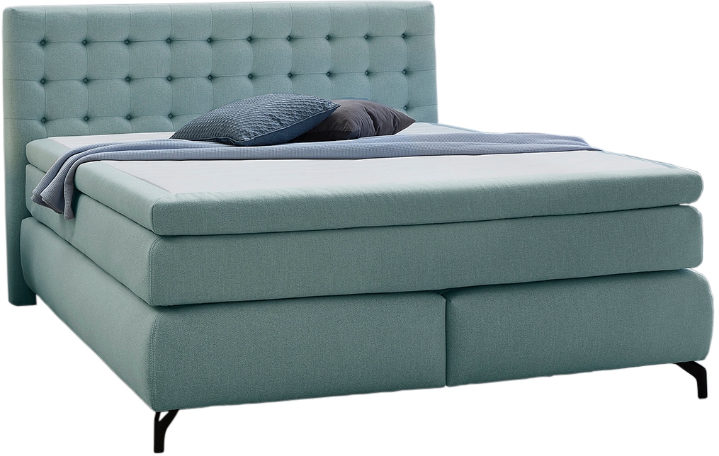 Jockenhöfer Gruppe Lit boxspring »Jessica inklusive 9cm Kaltschaum-Topper« et matelas TTFK 7 zones (H3,H3/H4 ou H4), surface de couchage 180x200cm
