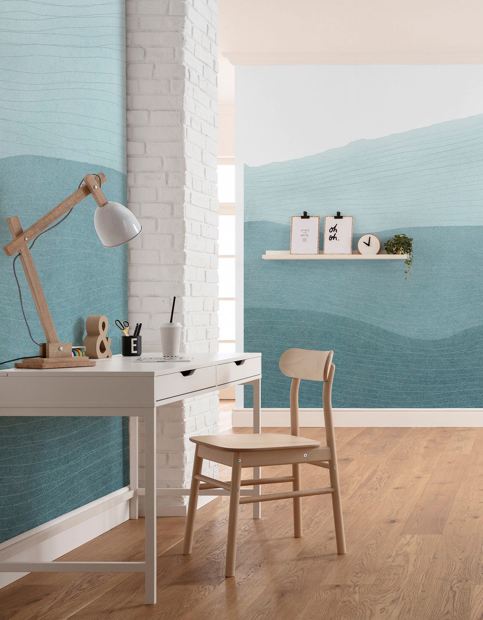 Komar Papier peint intissé »Digitaldruck Vlies -  Mild Mounds - Grösse 200 x 250 cm« imprimé Wohnzimmer, Schlafzimmer