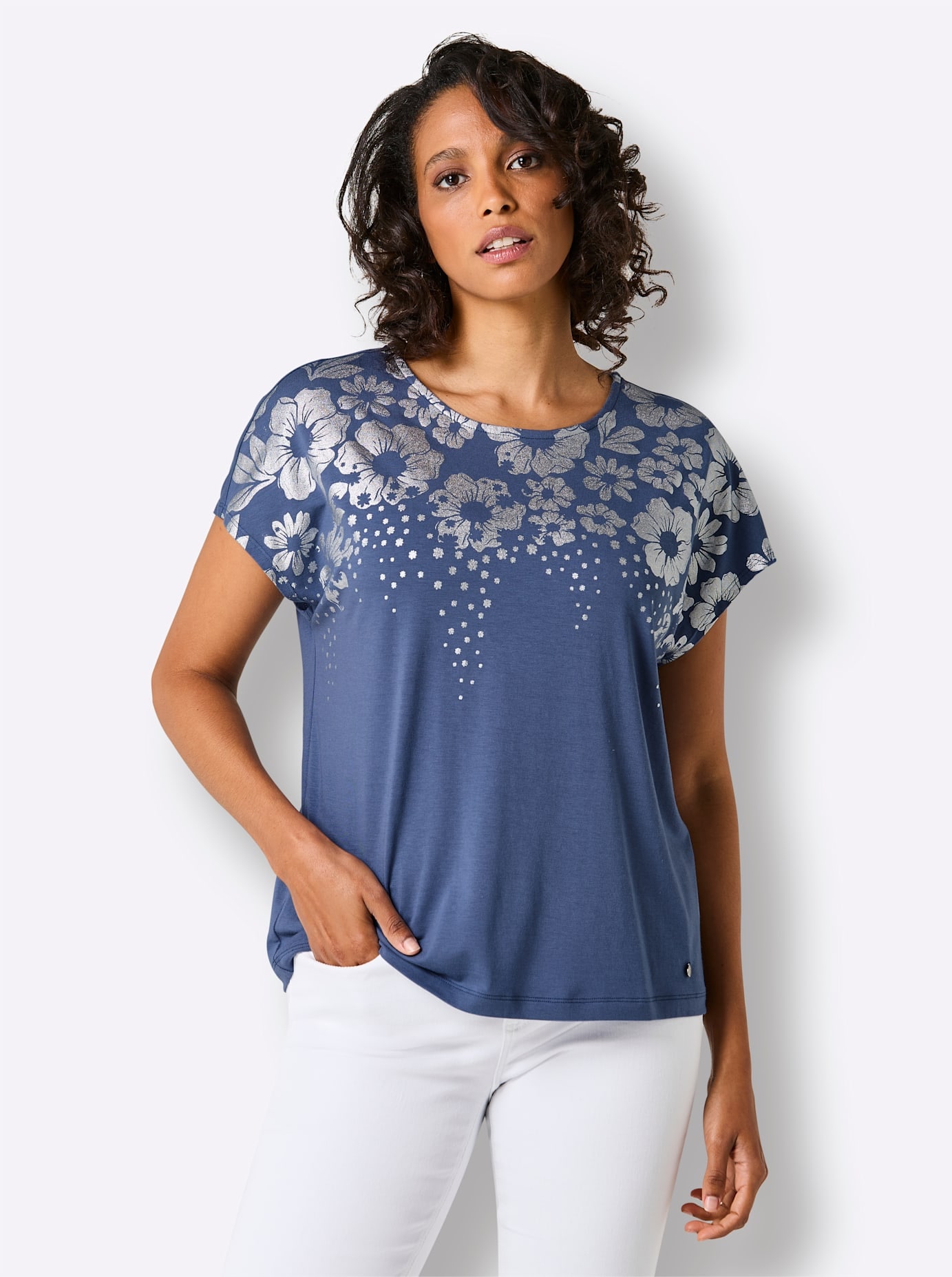 CREATION L PREMIUM T-shirt imprimé »Modal-Mix-Shirt« 1 pièces