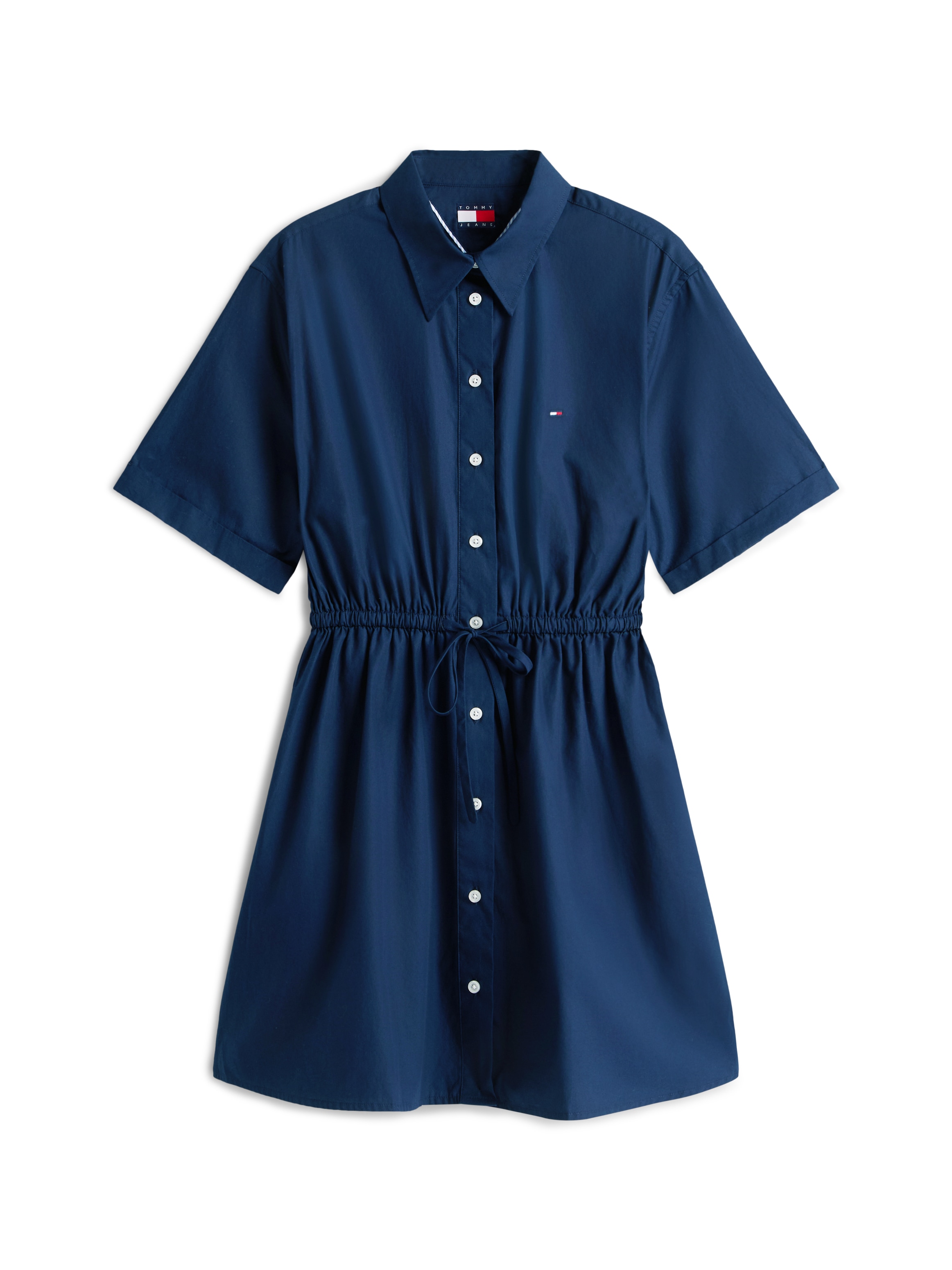 Tommy Jeans Robe chemisier »TJW MINI STRIPE SHIRT DRESS« Poches pour les mains avec ceinture à nouer à la taille, coupe décontractée