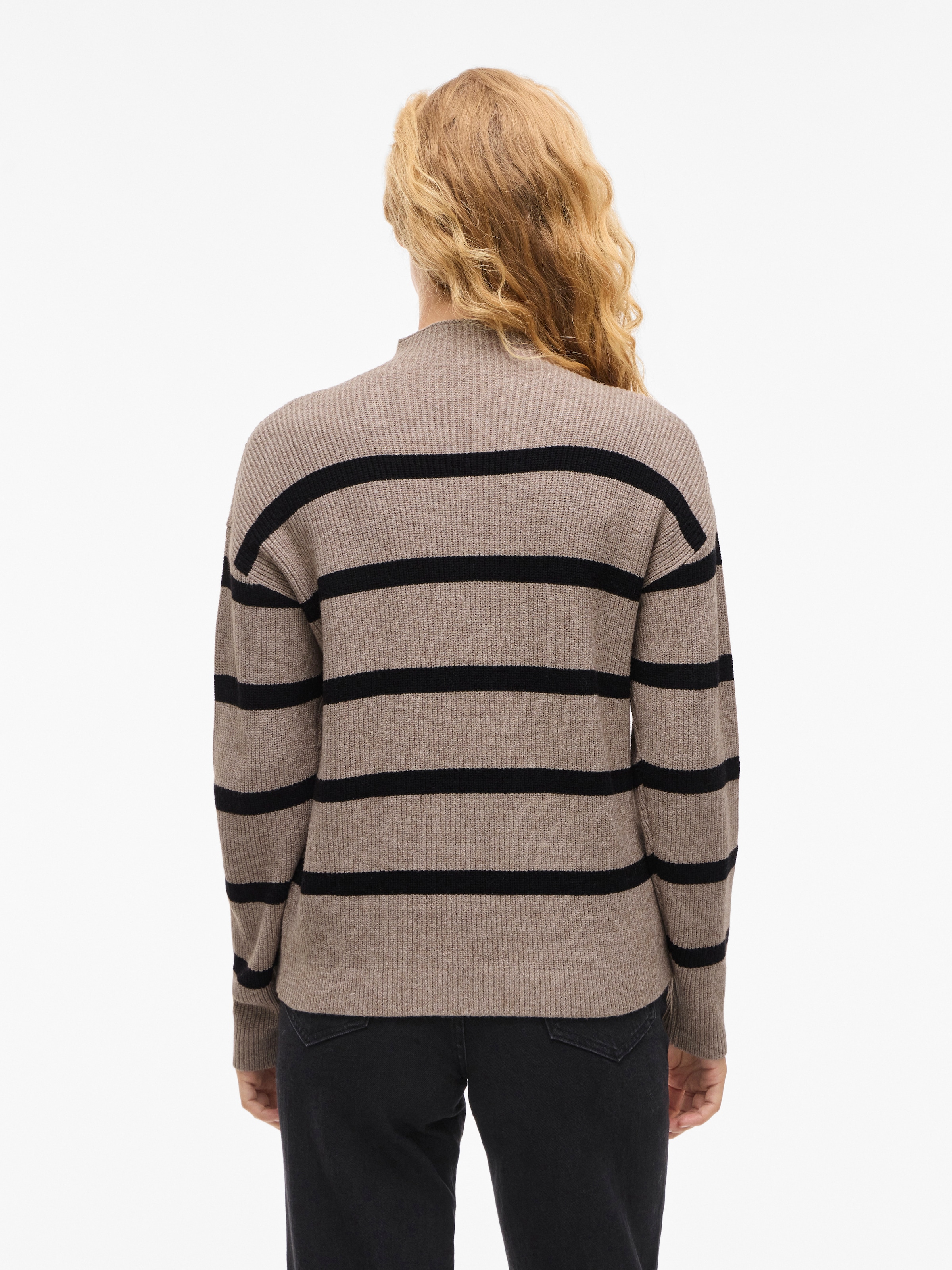 Vila Stehkragenpullover »VIRIL MOCKNECK L/S  KNIT RIB TOP 2- NOOS«
