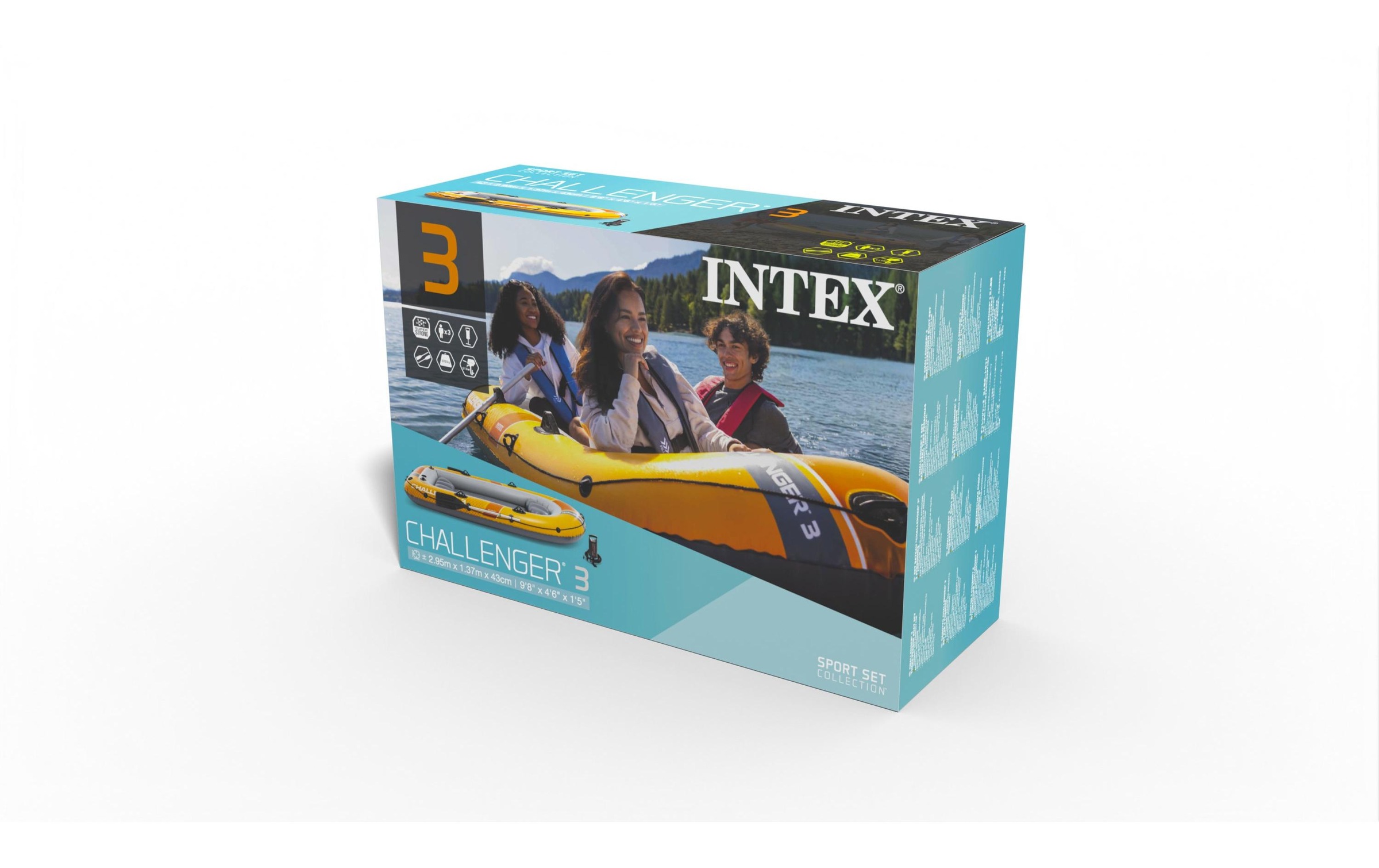 Intex Schlauchboot »Challenger 3 Drei Personen Boot-Set«