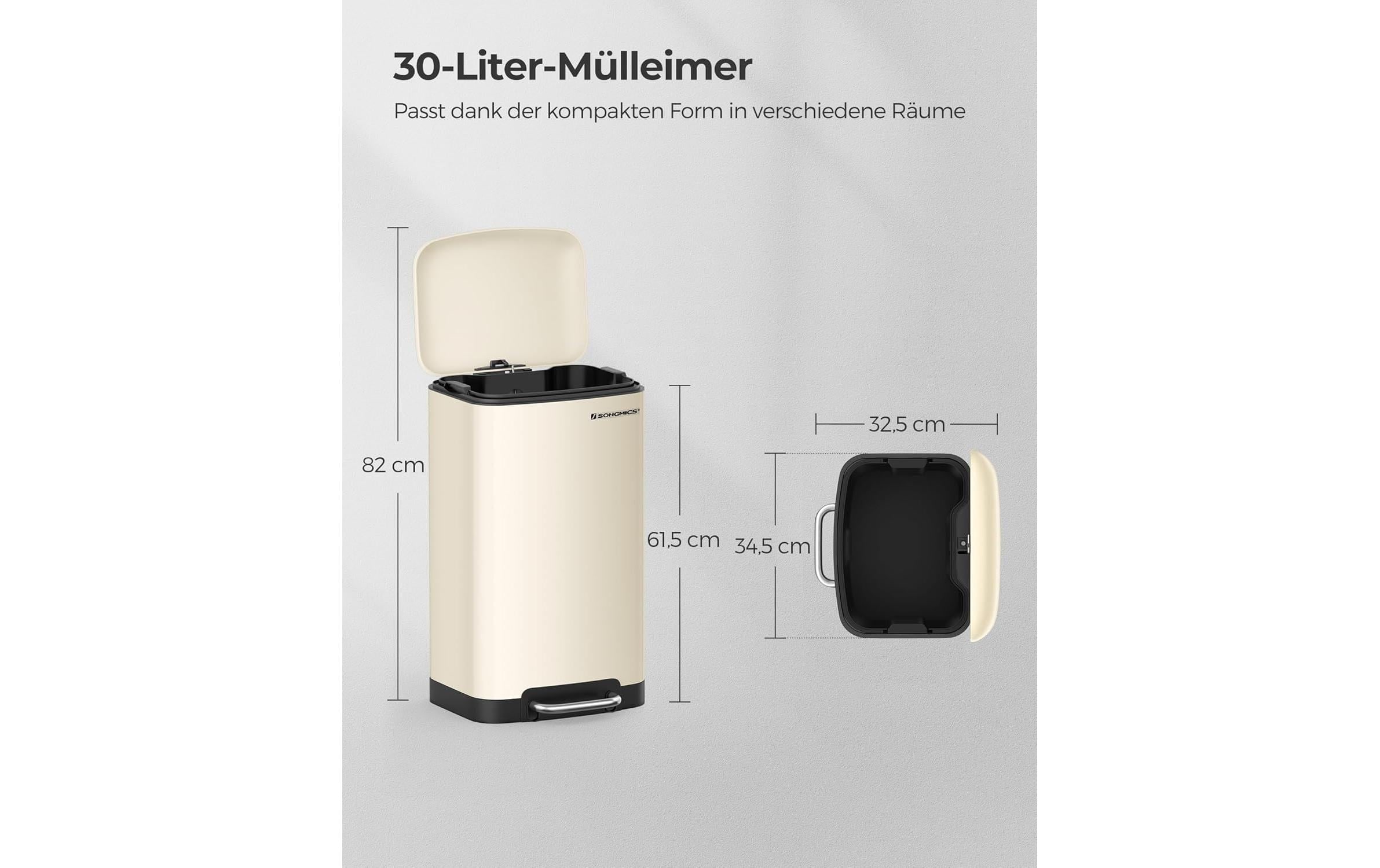 SONGMICS Poubelle »mit Inneneimer 30 l« 1 Behälter