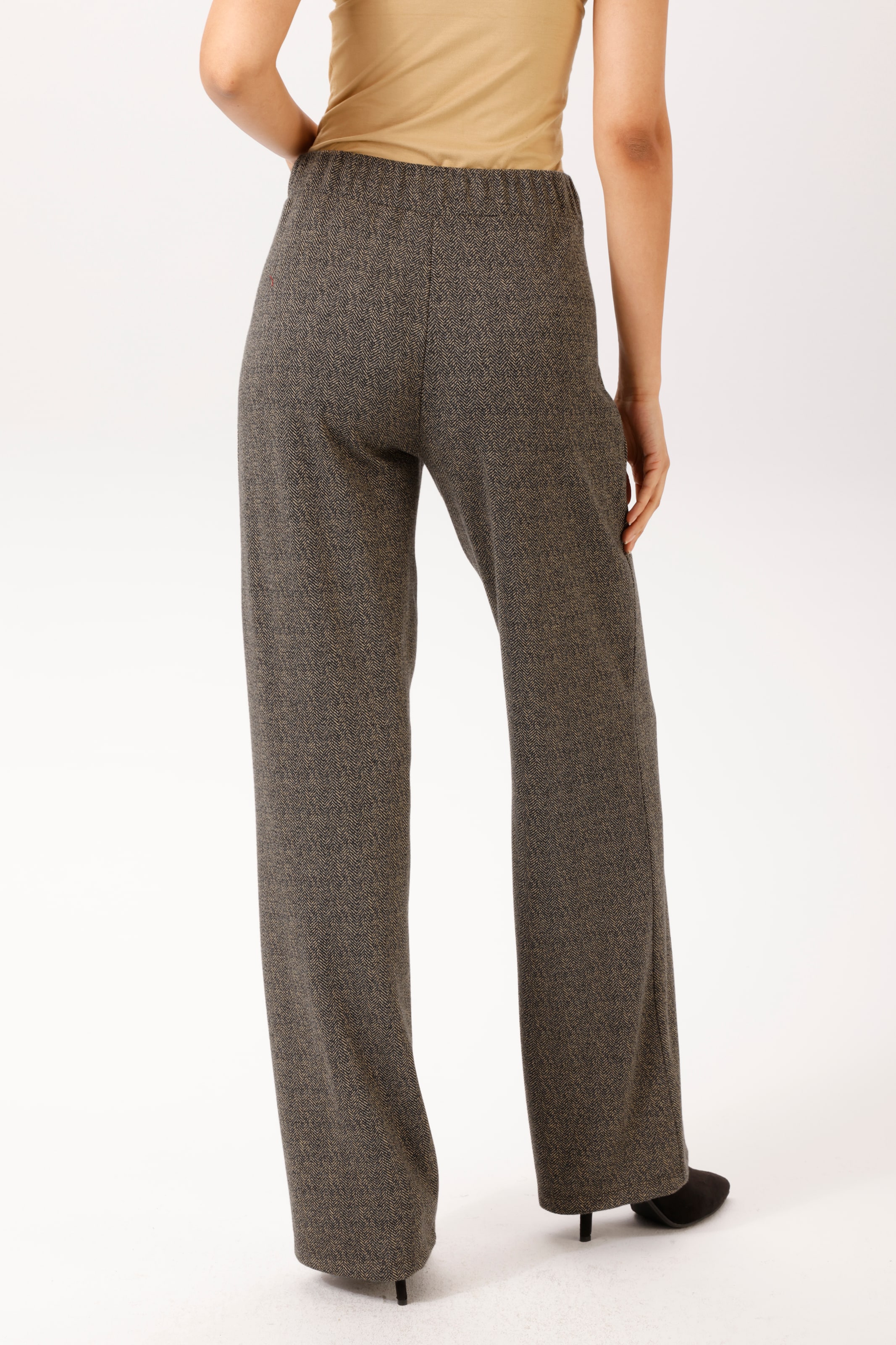 Aniston CASUAL Pantalon de costume  avec motif discret en zigzag - NOUVELLE COLLECTION