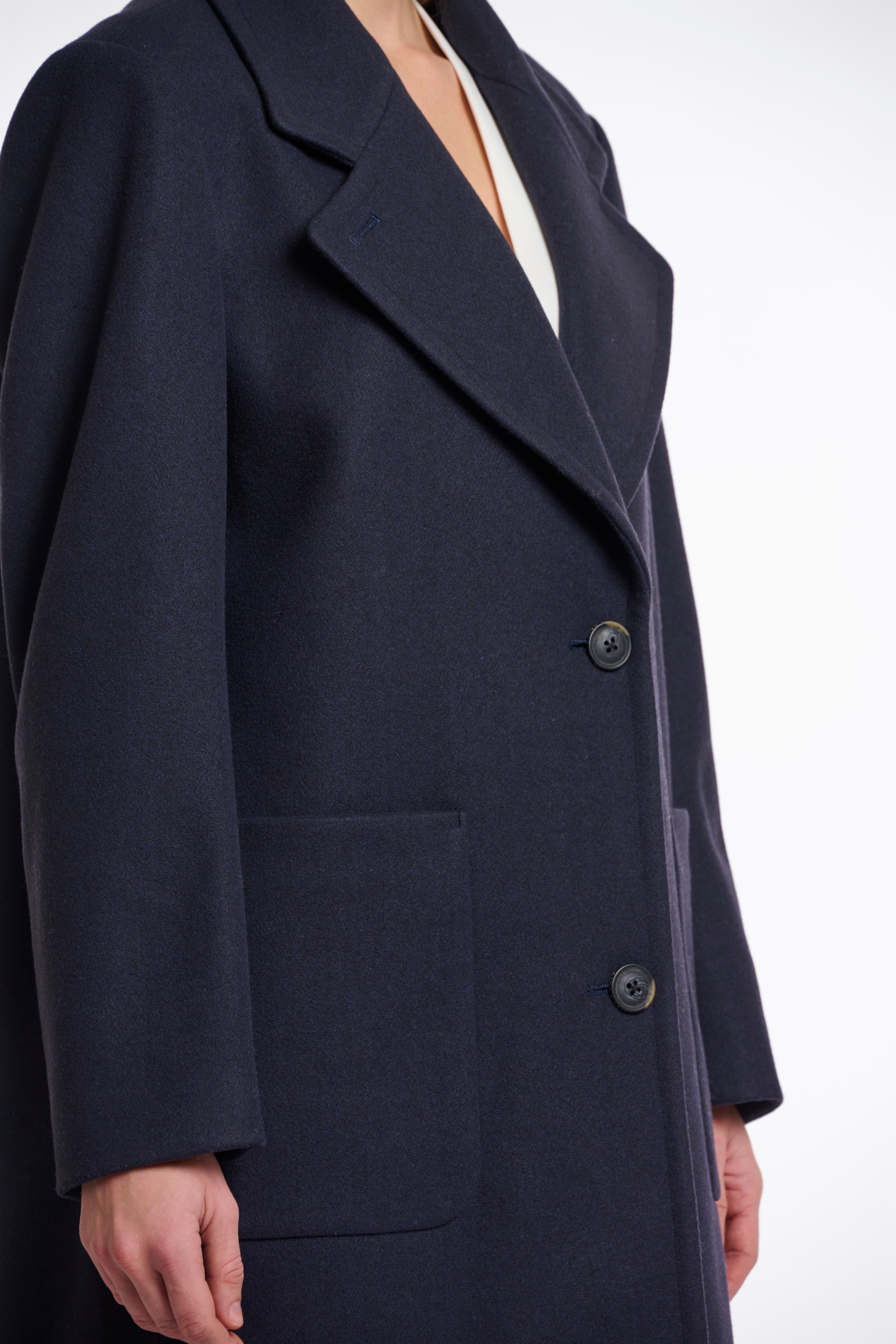 Rino & Pelle Manteau long »CECILE« mit Revers Kragen