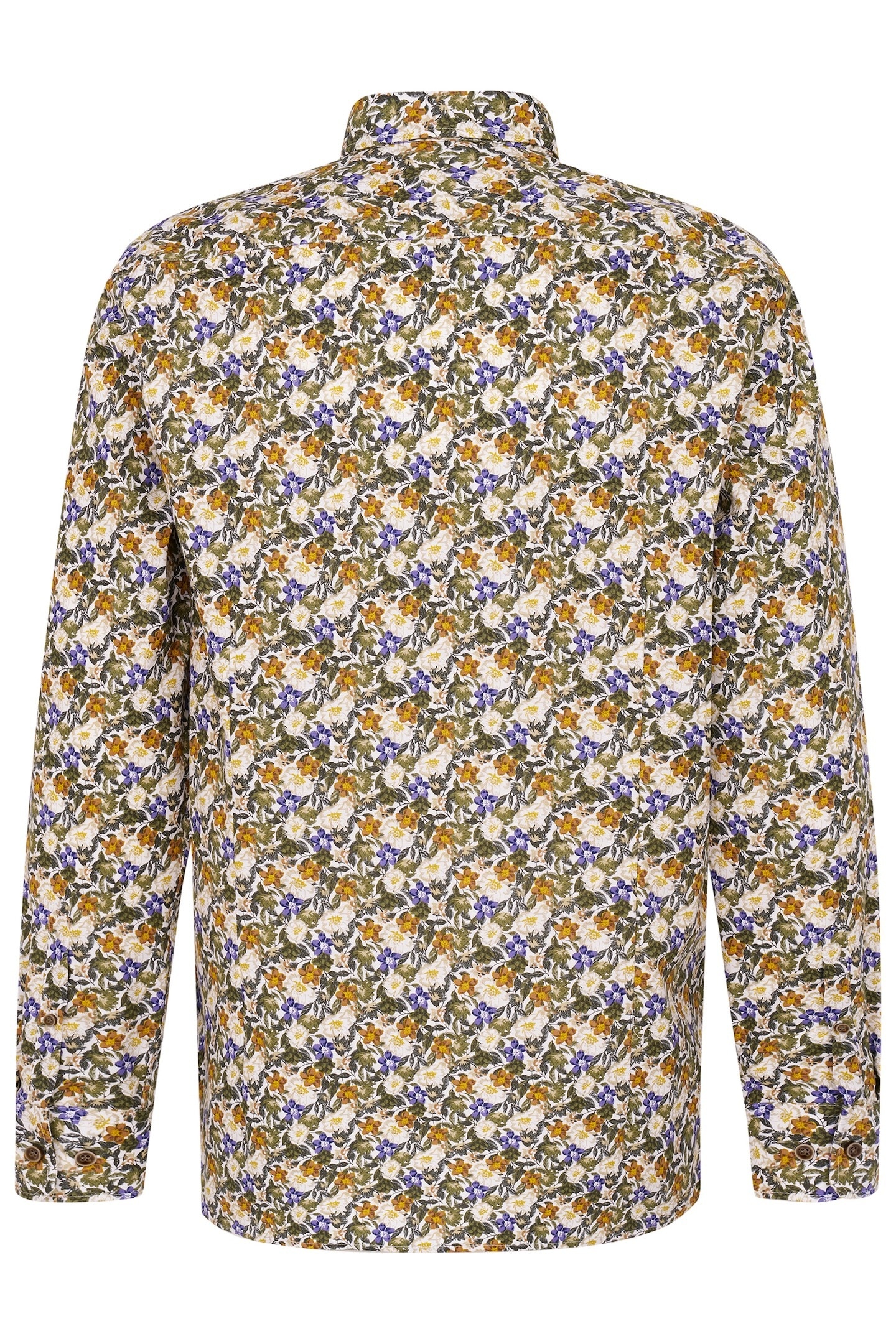 bugatti Chemise à manches longues mit Button-Down-Kragen