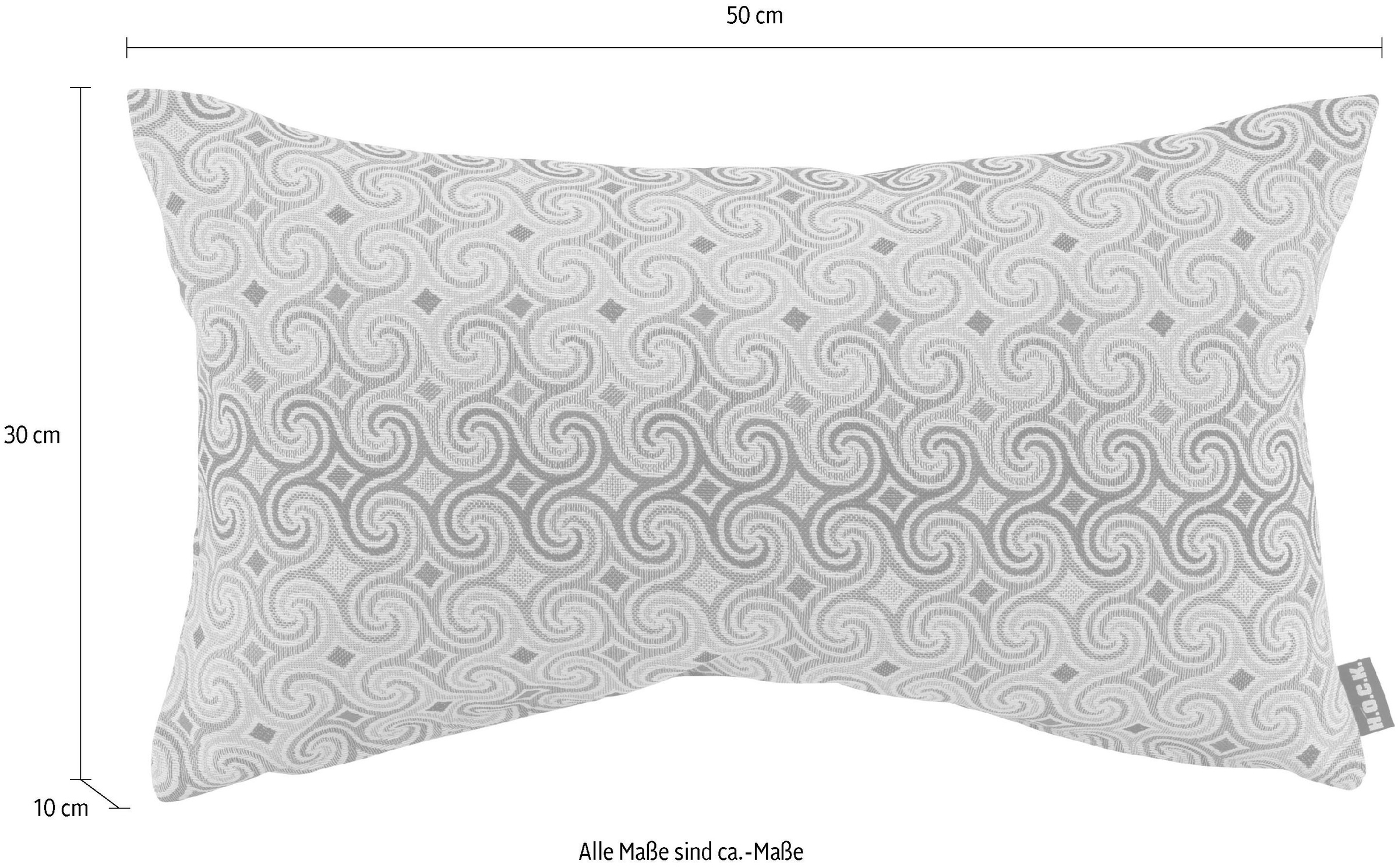 H.O.C.K. Coussin décoratif »Taner« orientalischen Stil, Kissenhülle mit Füllung, 1 Stück