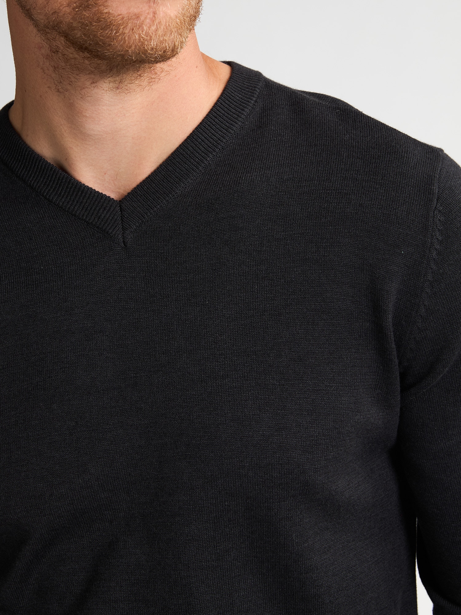 Petrol Industries Pull col V »V-Neck Basi« Materialmix mit Baumwollanteil