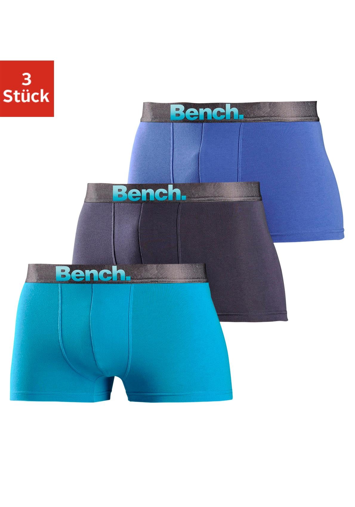 Bench. Boxer »Boxershorts für Herren« Packung, 3 Stk. Unterhosen mit Logo Webbund