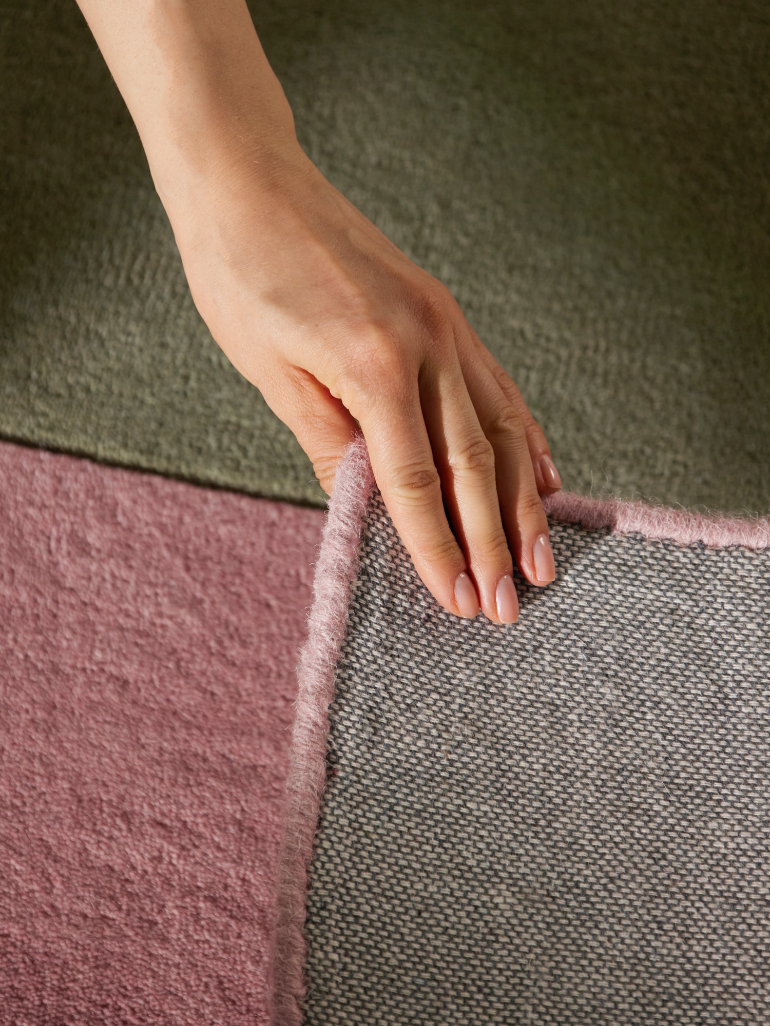 Ted Baker Tapis en laine »Curzon« Rectangulaire 17 mm Höhe Laine, tapis naturel, fait main, salon, chambre à coucher, coloré