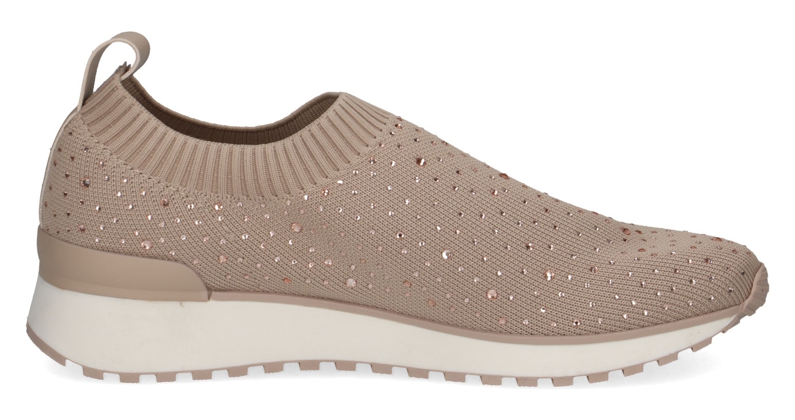 Caprice Baskets slip-on  , Slipper, Freizeitschuh, Halbschuh mit funkelnden Strass-Steinen