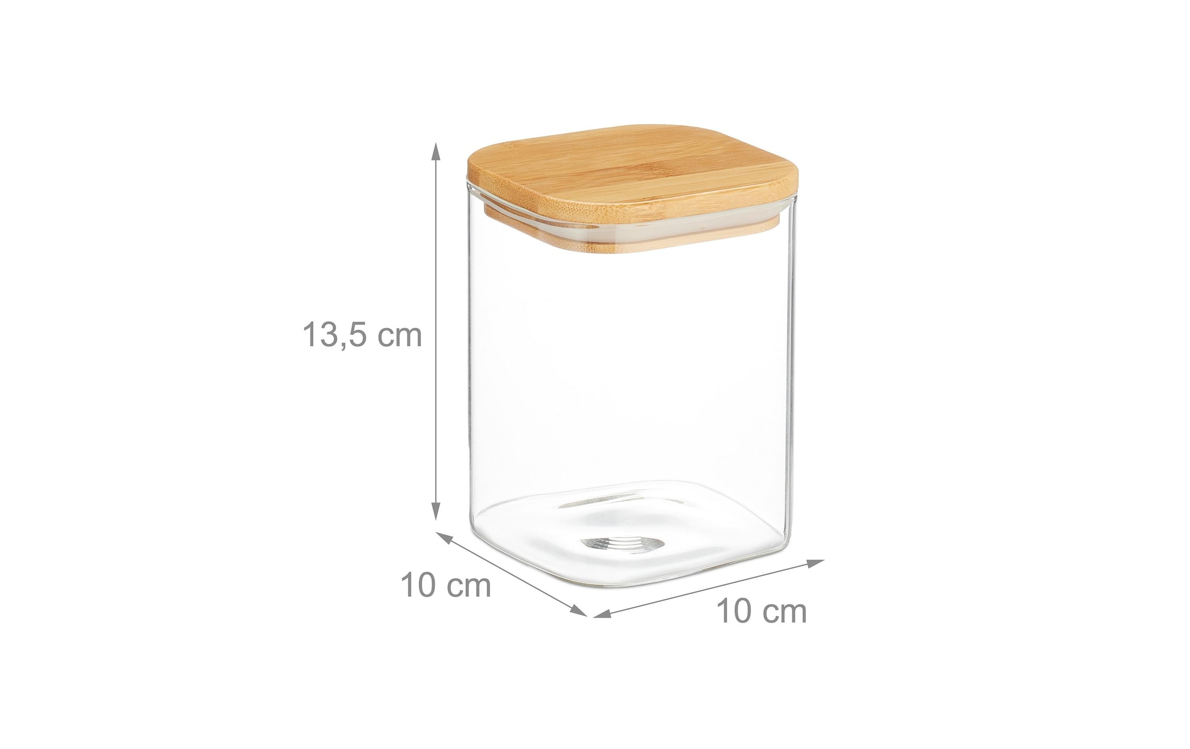 relaxdays Bocal à provisions »0.9 l« compatible lave-vaisselle