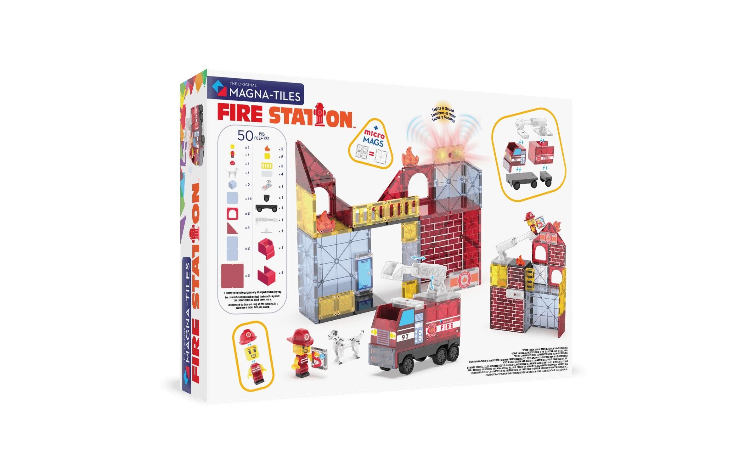   Steinbaukasten »Magna-Tiles Fire Station 50 Teile«