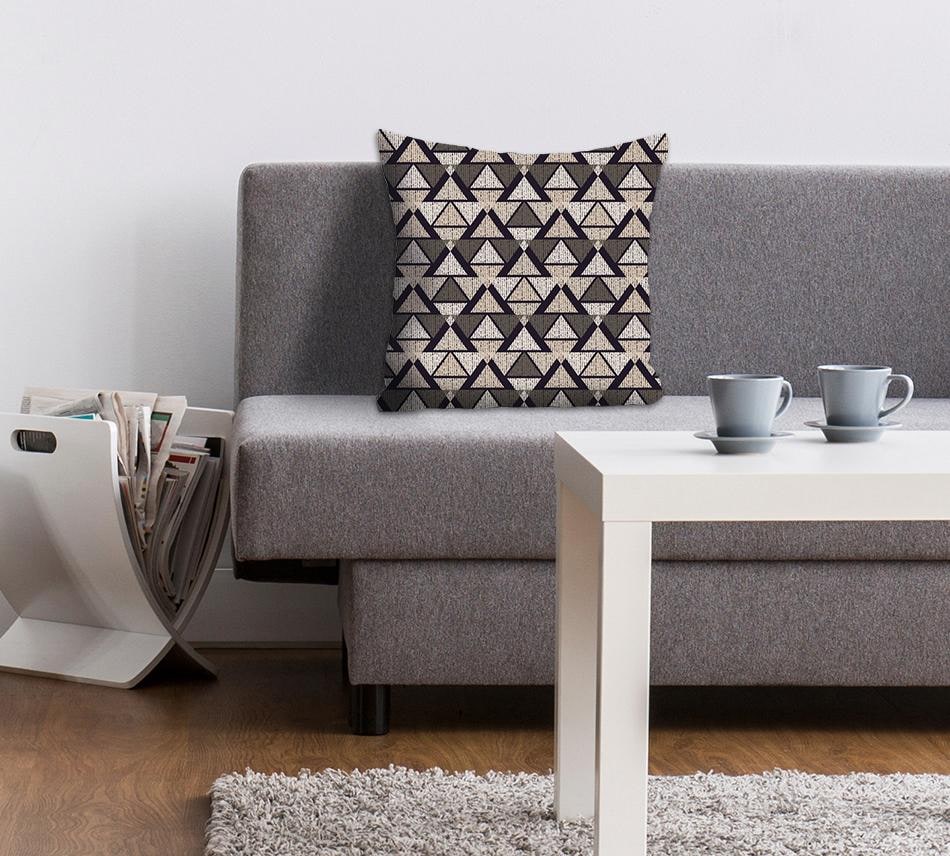 queence Dekokissen »»Triangel«« Kissenhülle ohne Füllung, 1 Stück