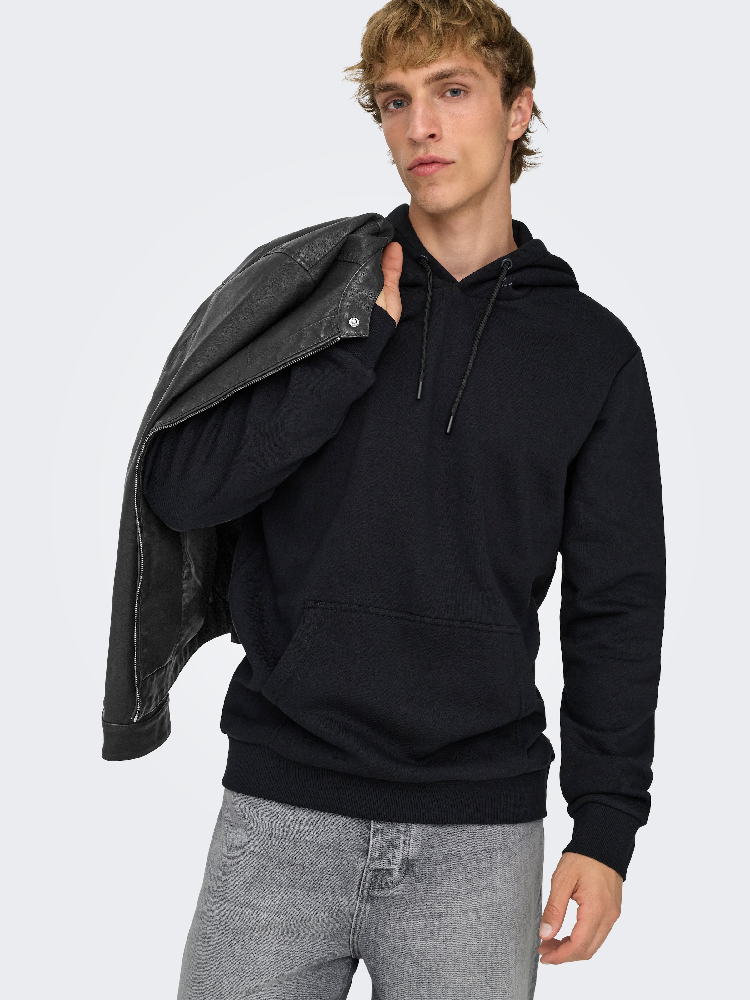 ONLY & SONS Veste de motard »MIKE PU RACER JACKET« ohne Kapuze