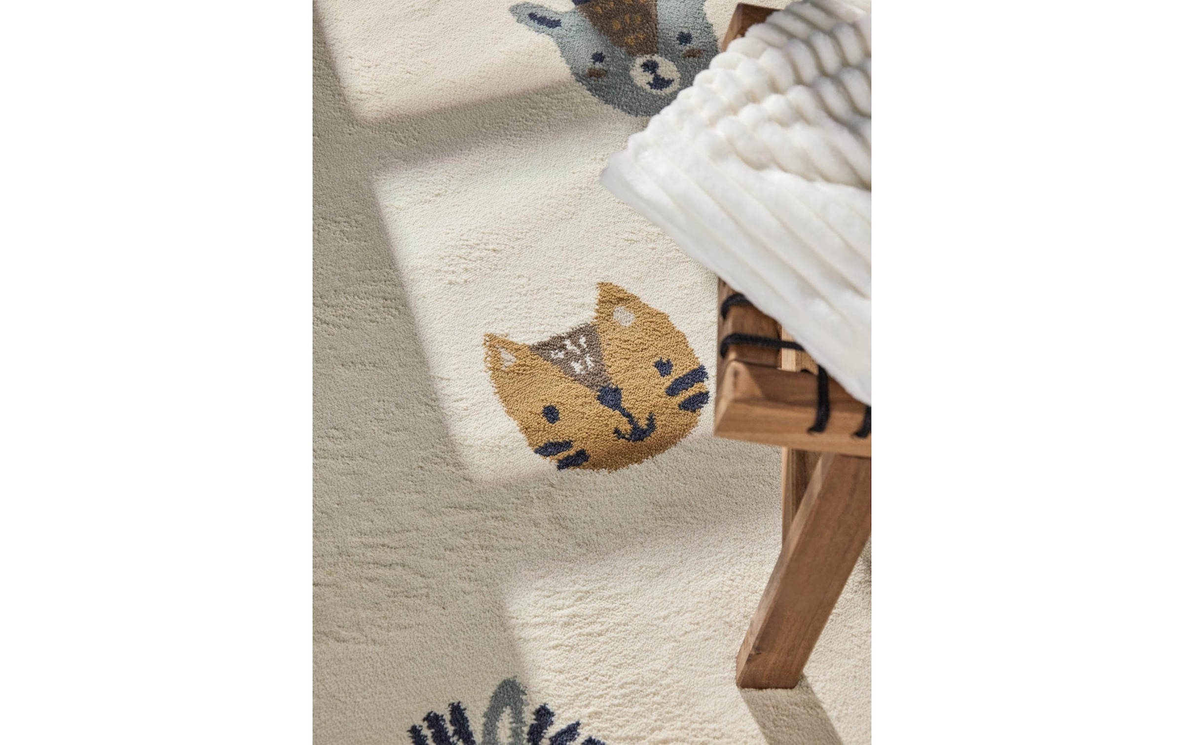 HANSE Home Tapis pour enfants »Tiny Zoo« Rectangulaire 10 mm Höhe Pflegeleicht, Weich, Kinderzimmer, Spielteppich, Spielunterlage