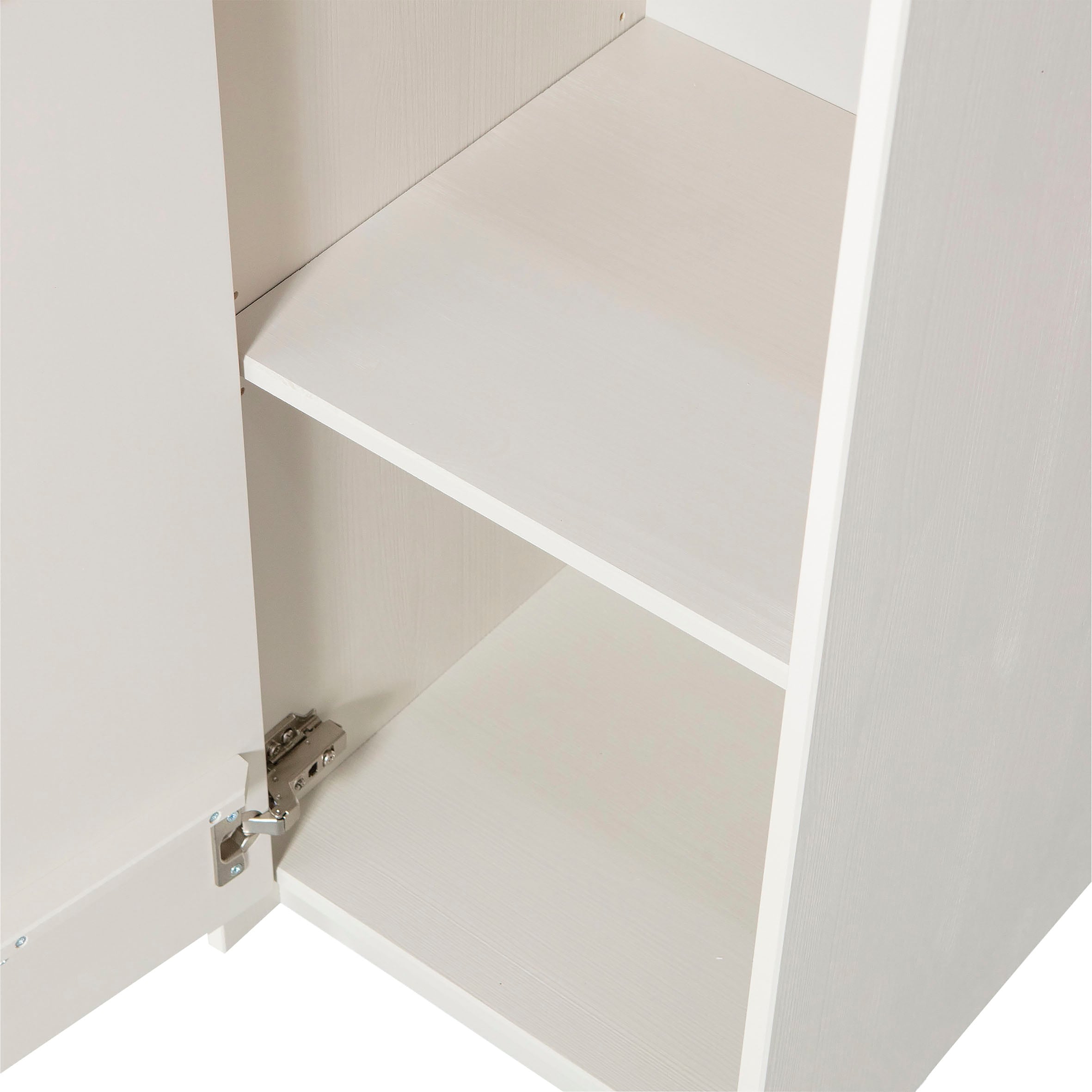 WOOOD Vitrine »Basu Smalle Hochschrank« 2 Türen, 1 Schublade, H 210 cm x B 40 cm