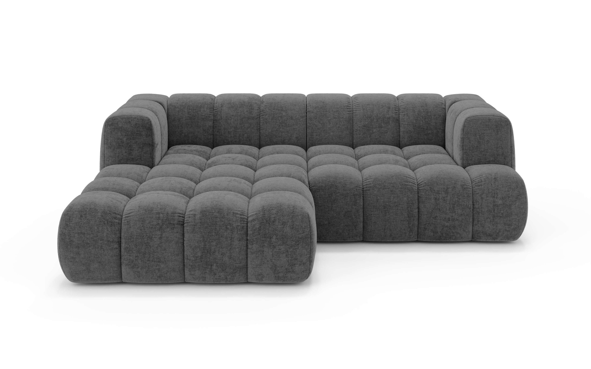 homsy by Ana Johnson Canapé d'angle »»XL« BOUBELLE L-Form extra tief, Design: Bubble-Optik, Breite 247cm« hoher Sitzkomfort dank Wellenunterfederung, XL Sitztiefe 100 cm