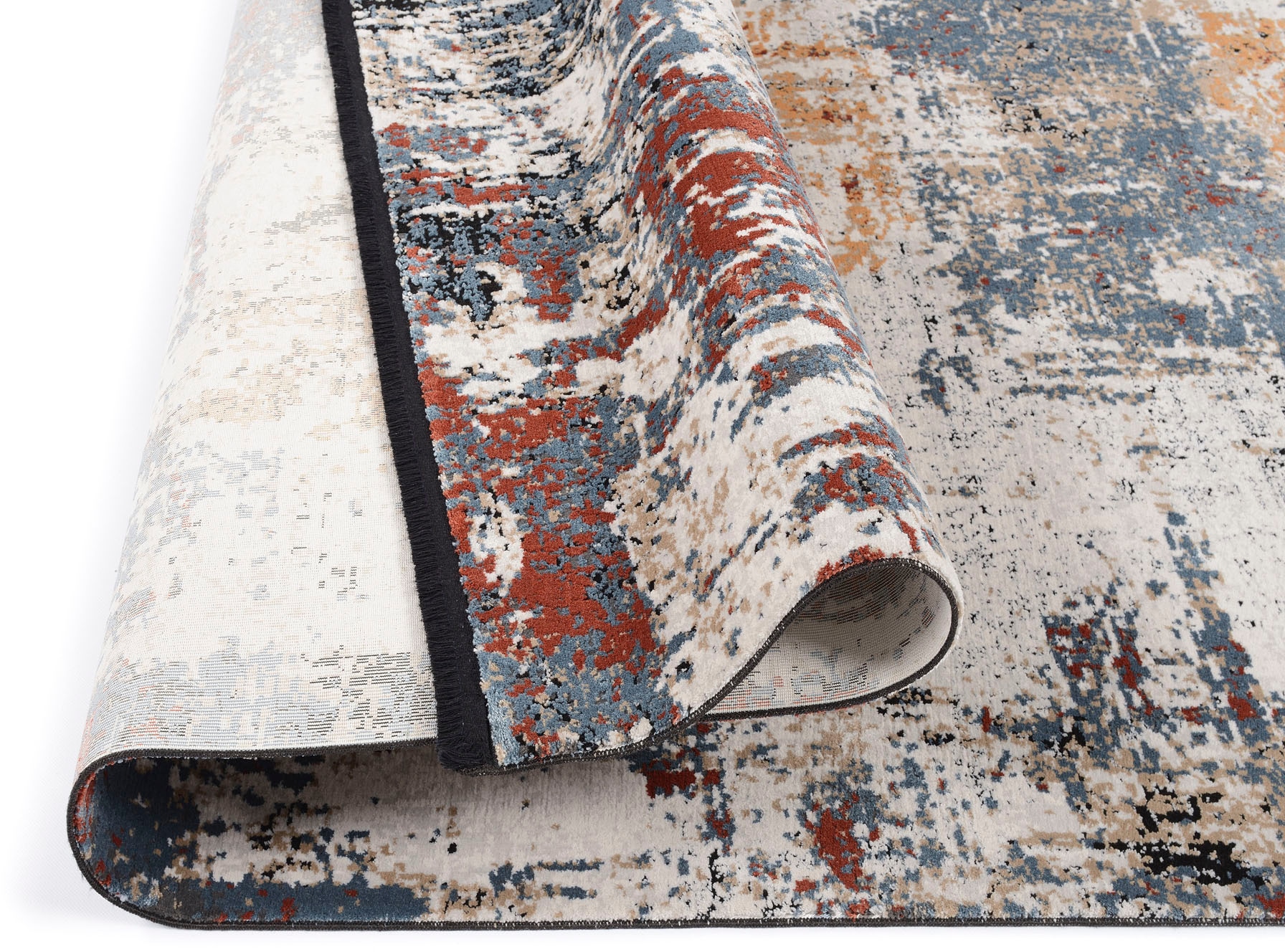 OCI DIE TEPPICHMARKE Tapis »BRILLIANCE CASPI« Rectangulaire 8 mm Höhe Wohnzimmer 3 D Hoch Tief Optik, weicher Teppich
