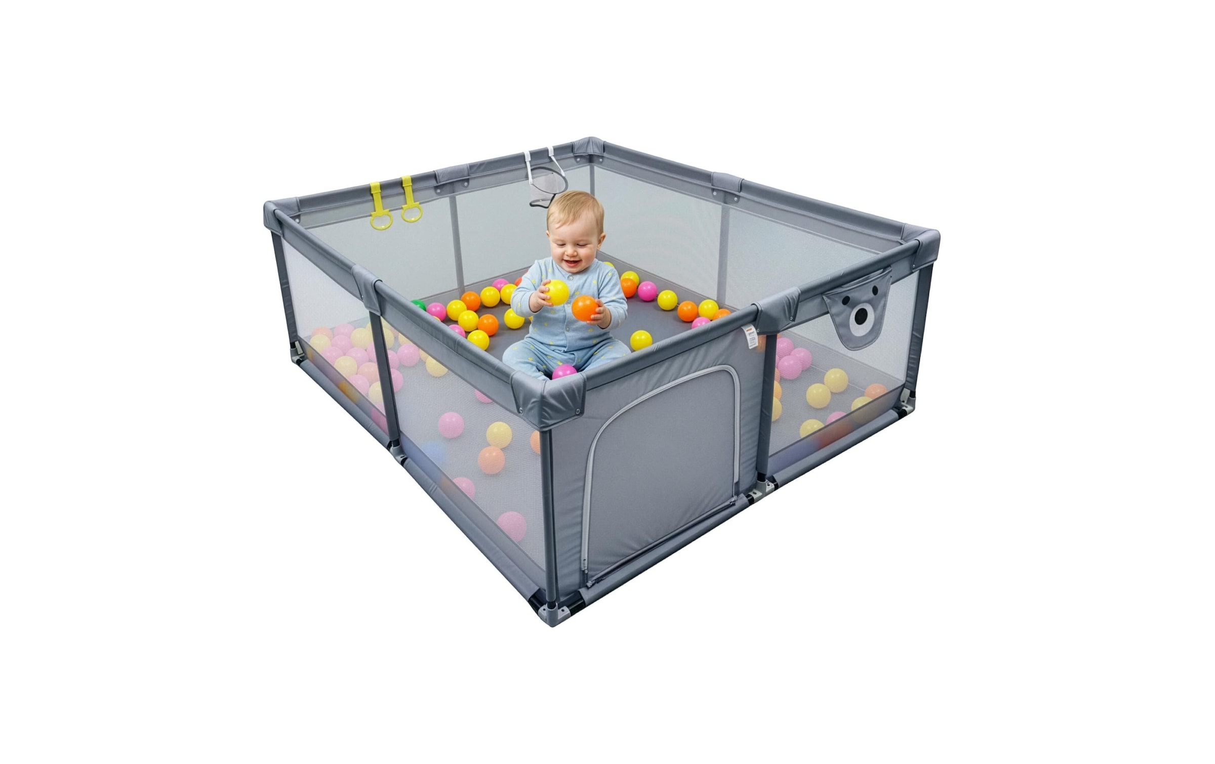 relaxdays Laufgitter »Kinderlaufstall mit 50 Spielbällen«