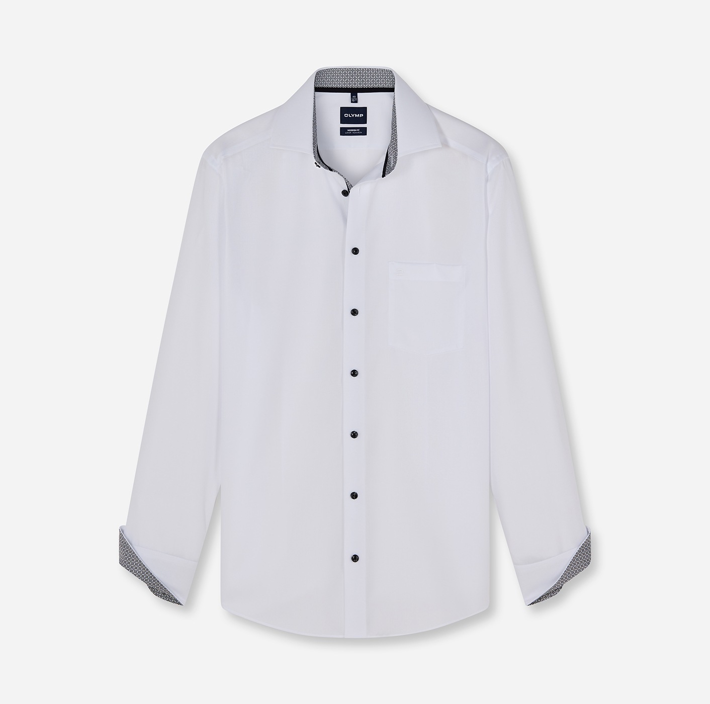 OLYMP Chemise d'affaires »Luxor modern fit« avec détails contrastés