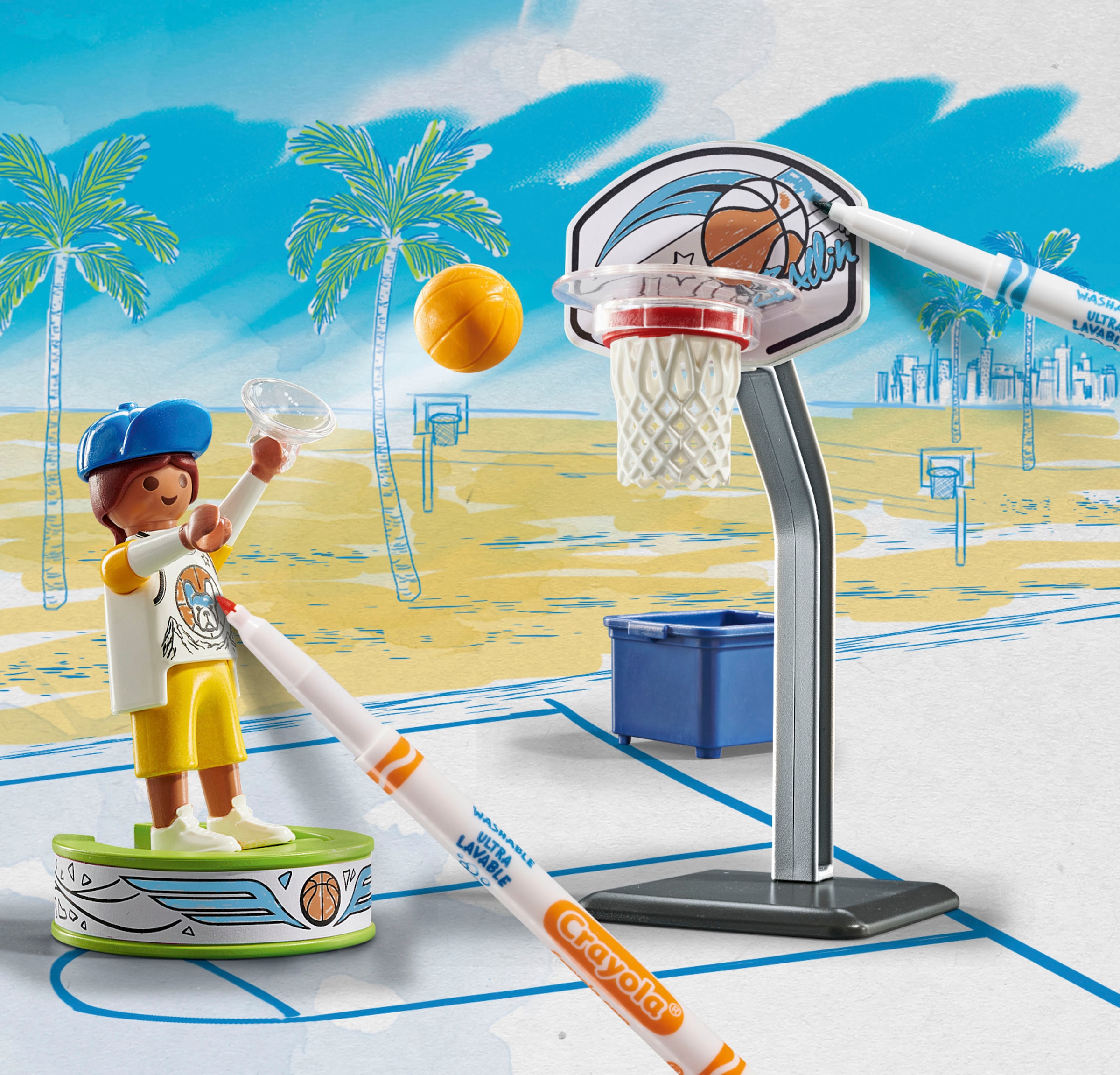 Playmobil® Jeu de construction »Skater mit Basketball (71516), Color« Made in Europe