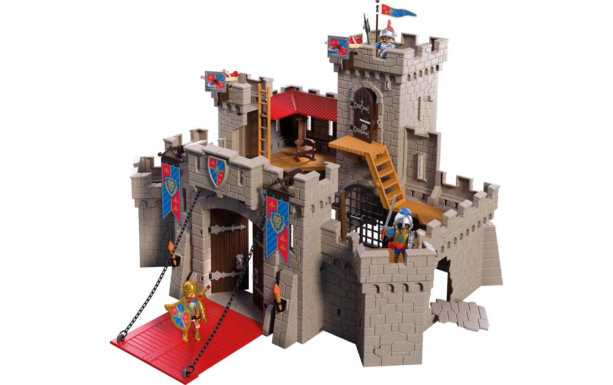 Playmobil® Jeu de construction »Grosse Löwenritterburg (72112), Knights« Château fort XXL avec pont-levis ; Made in Europe