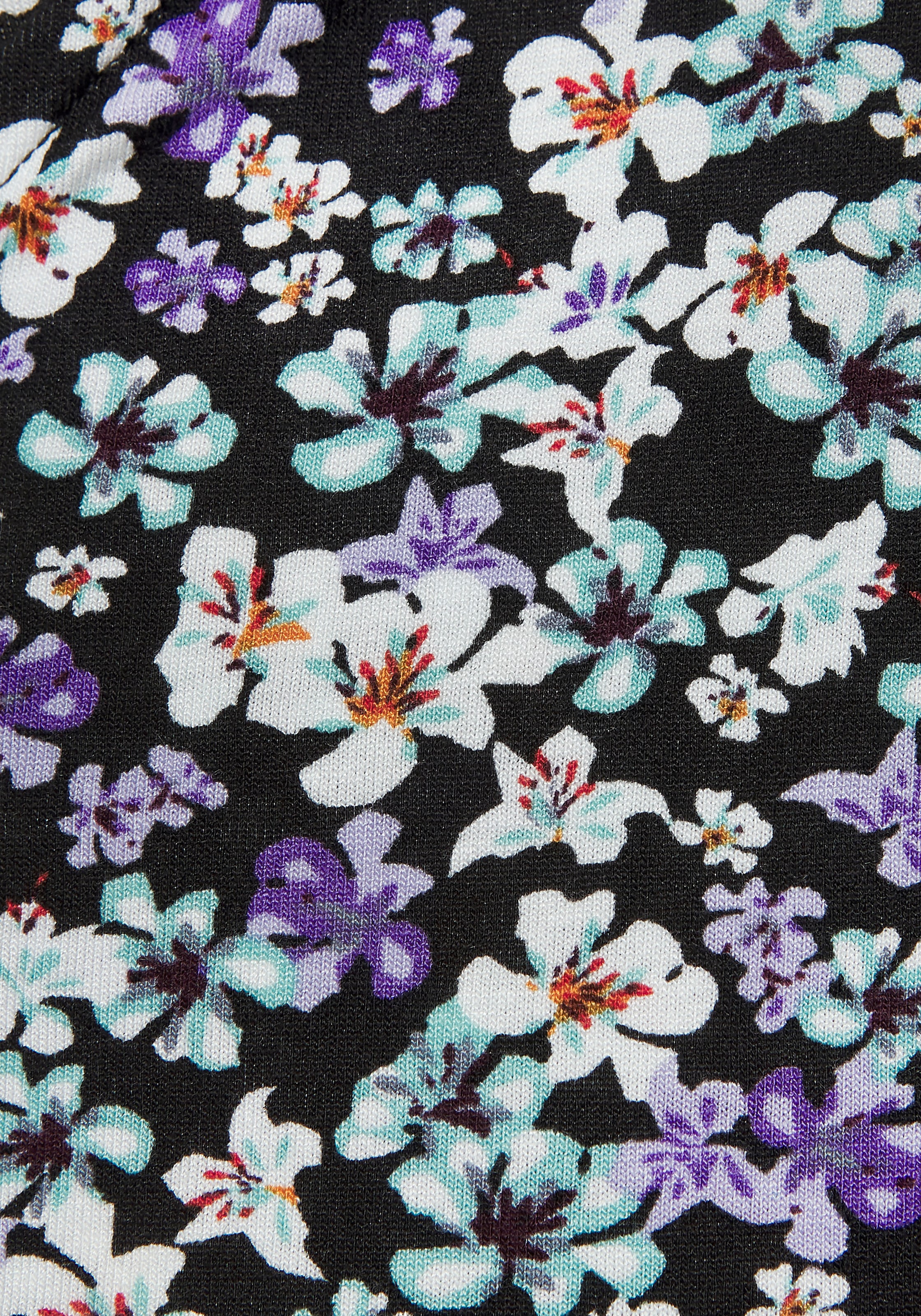 Vivance Jerseykleid mit Alloverdruck und Bindeband, Wickelkleid, Sommerkleid