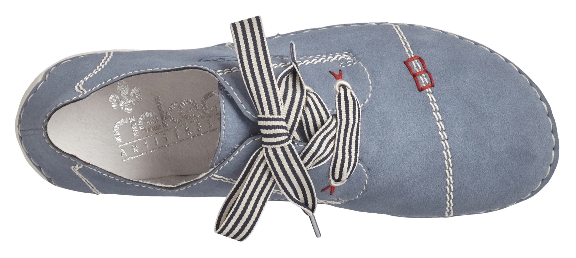 Rieker Chaussure à lacets  , chaussure basse, chaussure de loisir, à lacets avec belle couture décorative