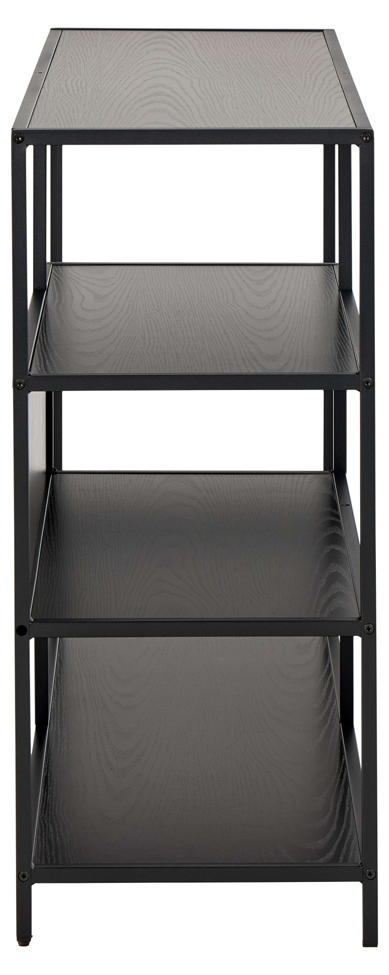 ACTONA GROUP Étagère à livres »Seaford, Standregal, Regal, Raumteiler« 114x35x78 cm,  cadre en acier noir, 5 étagères, module réversible, largeur 114 cm