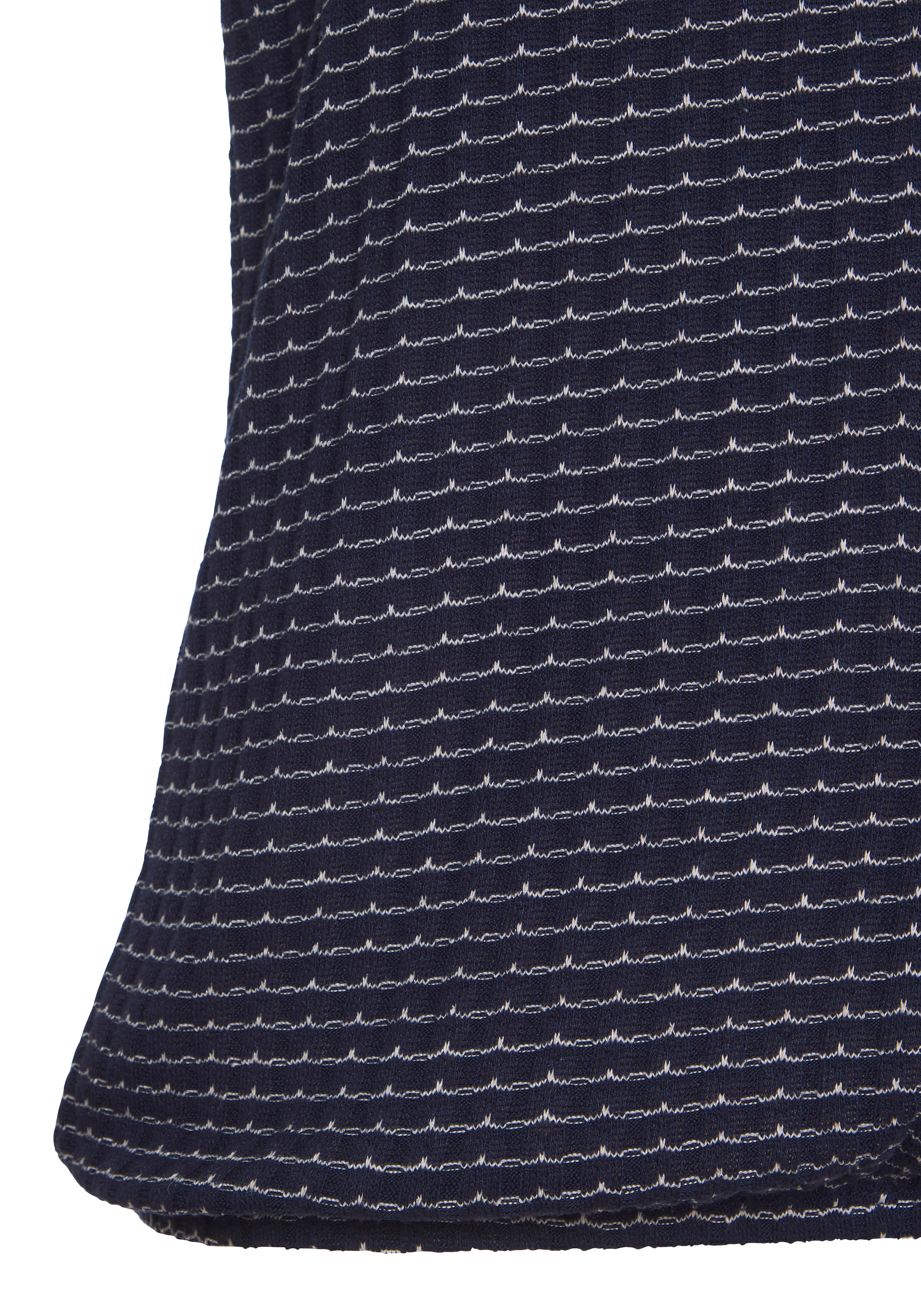 Vivance T-shirt à manches courtes »aus strukturierter Strickqualität« mit Gummizug im Bund