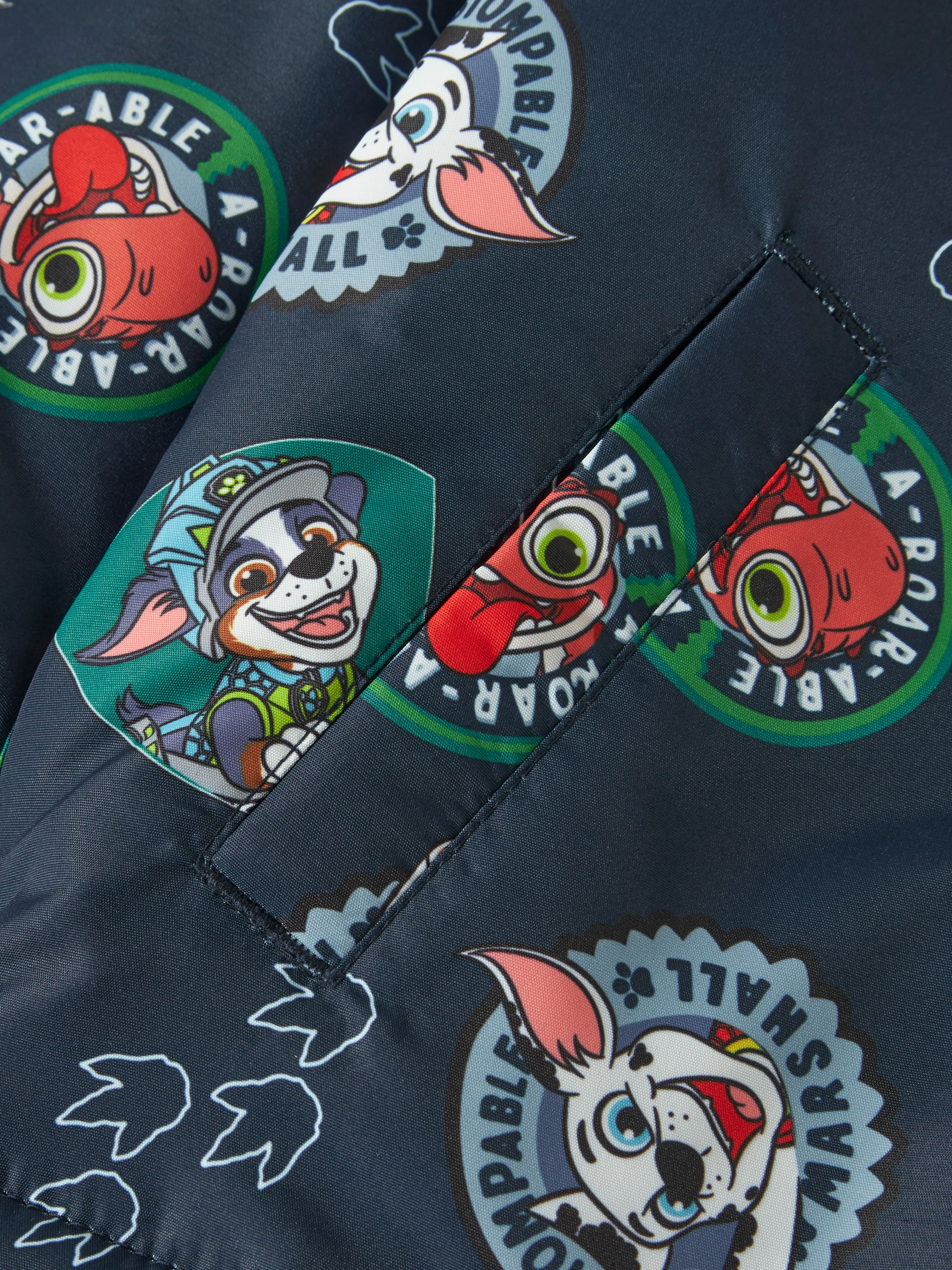 Name It Veste d'extérieur »NMMMAX JY JACKET PAWPATROL NOOS CPLGM« avec capuche fibres synthétiques, déperlant, capuche amovible