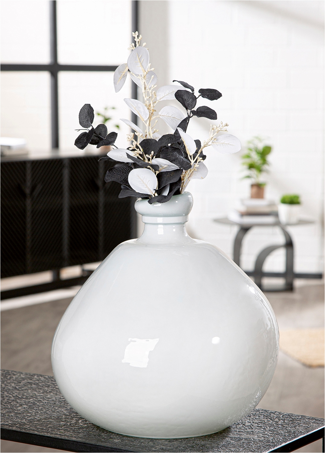 GILDE Tischvase »Vase organisch Sylt weiss H. 32 cm« Vase, Sylt, maritim, nordisch, zeitlos, elegant, Geschenkartikel