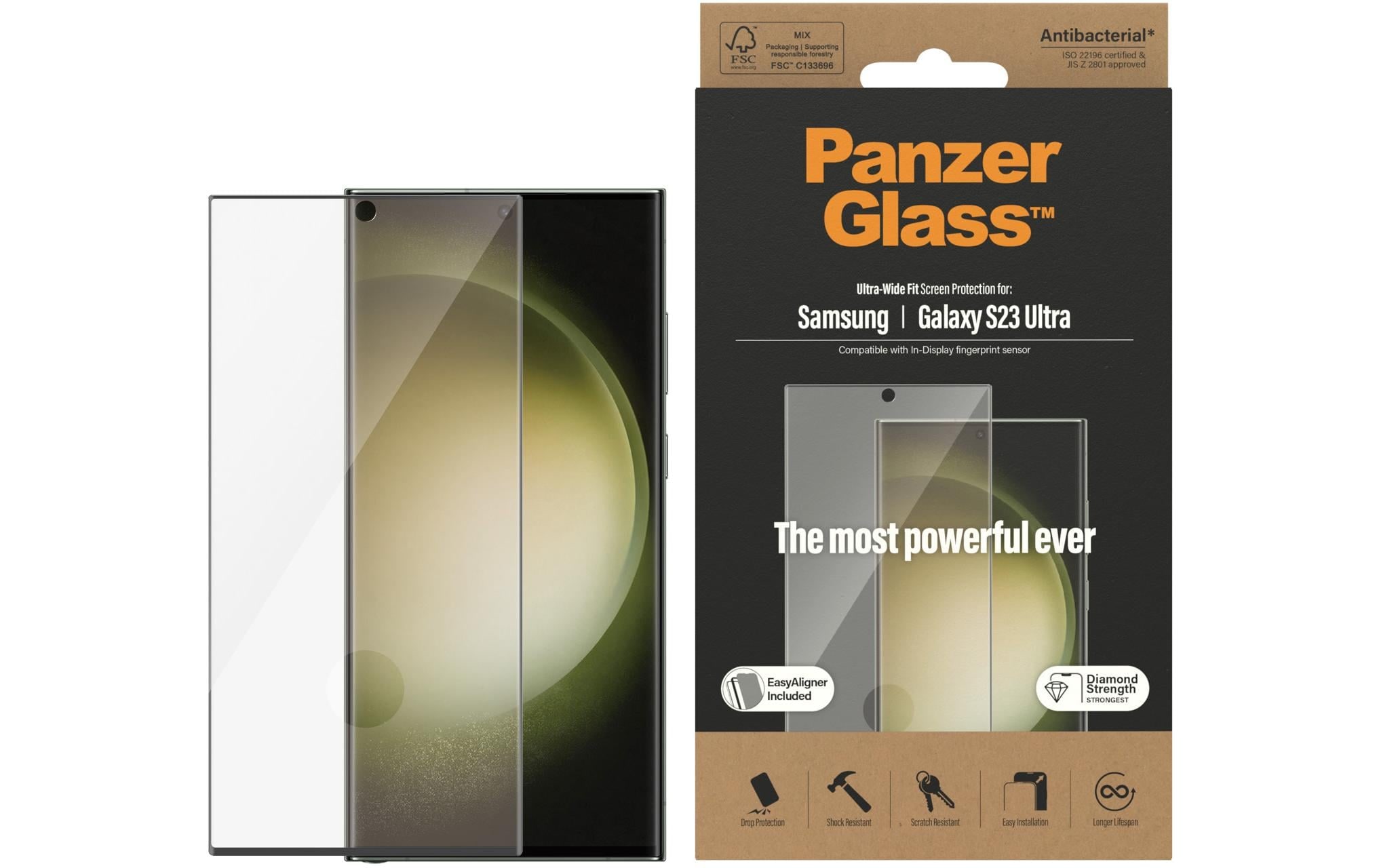 PanzerGlass Verre de protection d'écran »Ultra« für Galaxy S23 Ultra 1 cuis tlg.