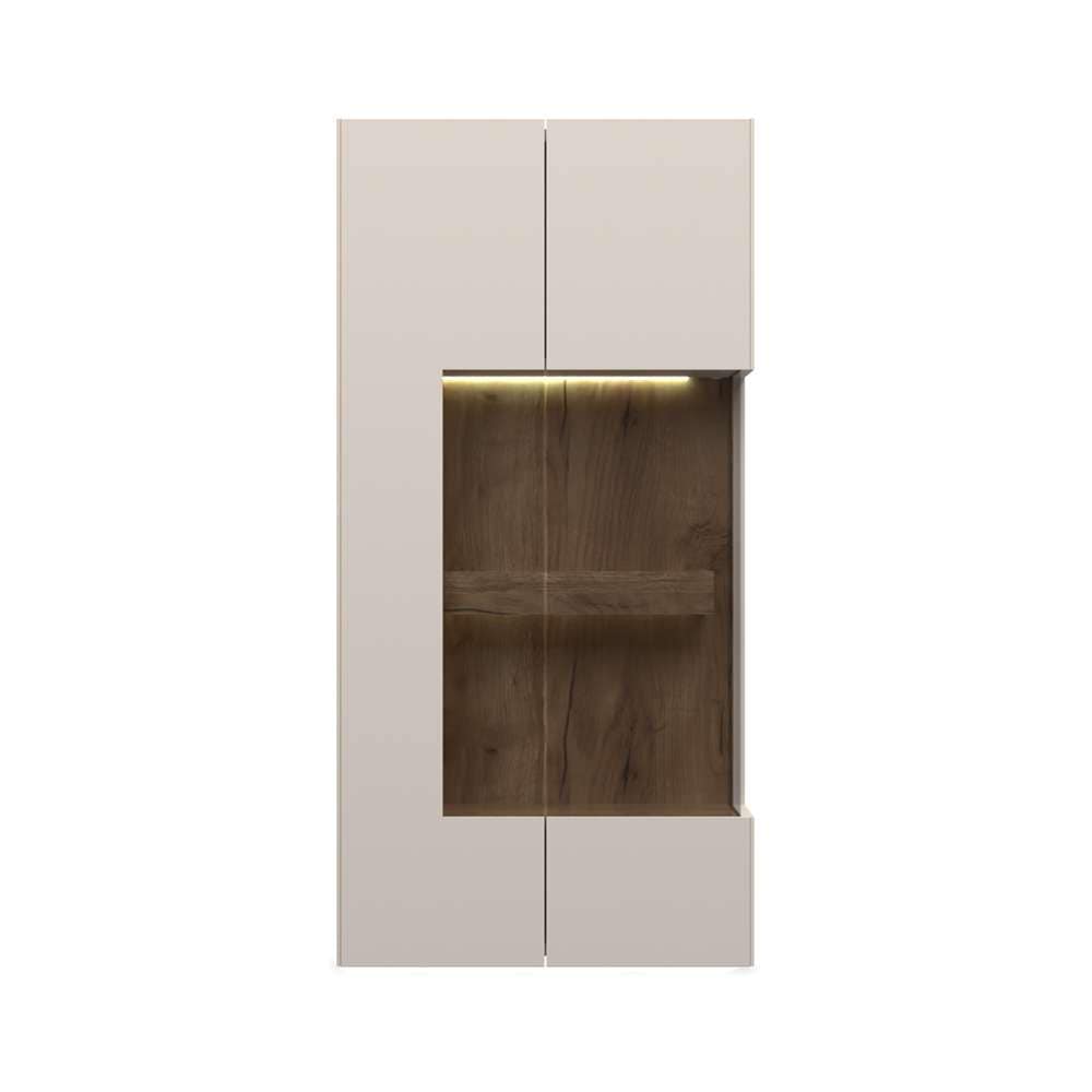 GOODproduct Vitrine suspendue »Sky45« (H/L/P) : 125/62/30 cm,  avec éclairage, laqué avec vernis UV à base d'eau
