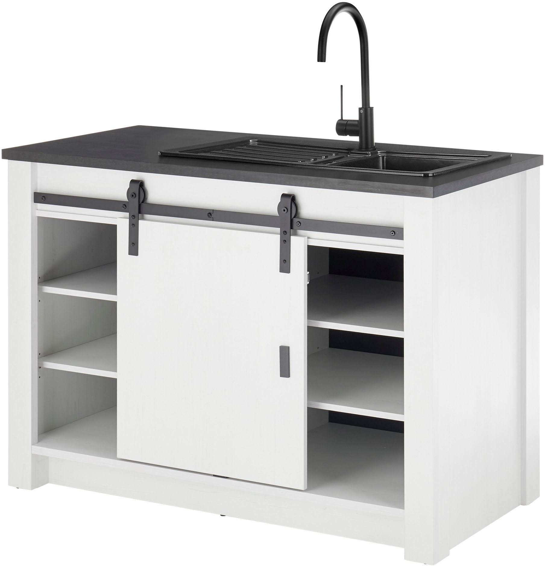 Home affaire Pantryküche »Sherwood« Breite 131 cm, ohne E-Geräte