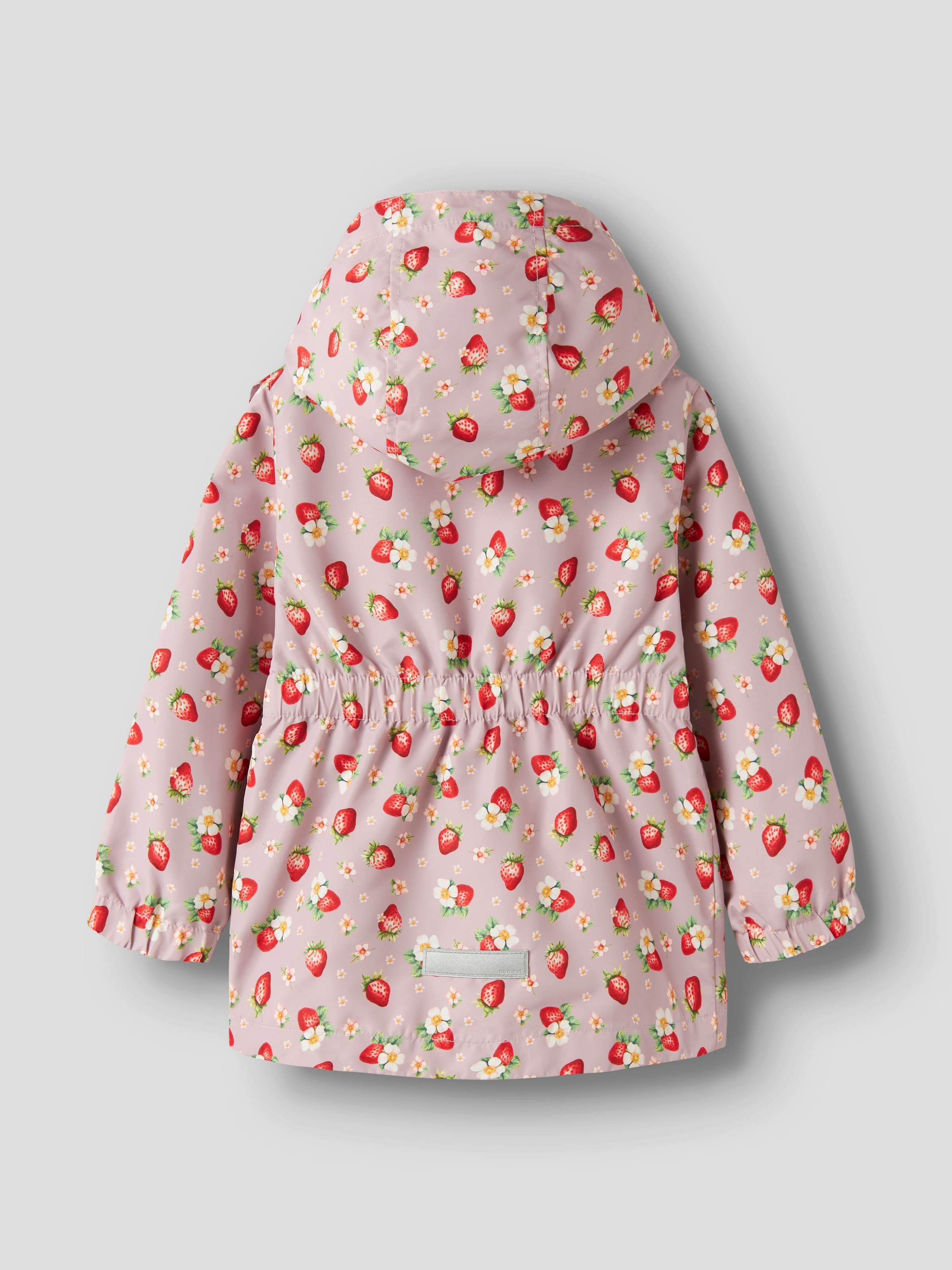 Name It Veste d'extérieur »NMFMAXI JACKET LI FRILL AOP« mit Kapuze