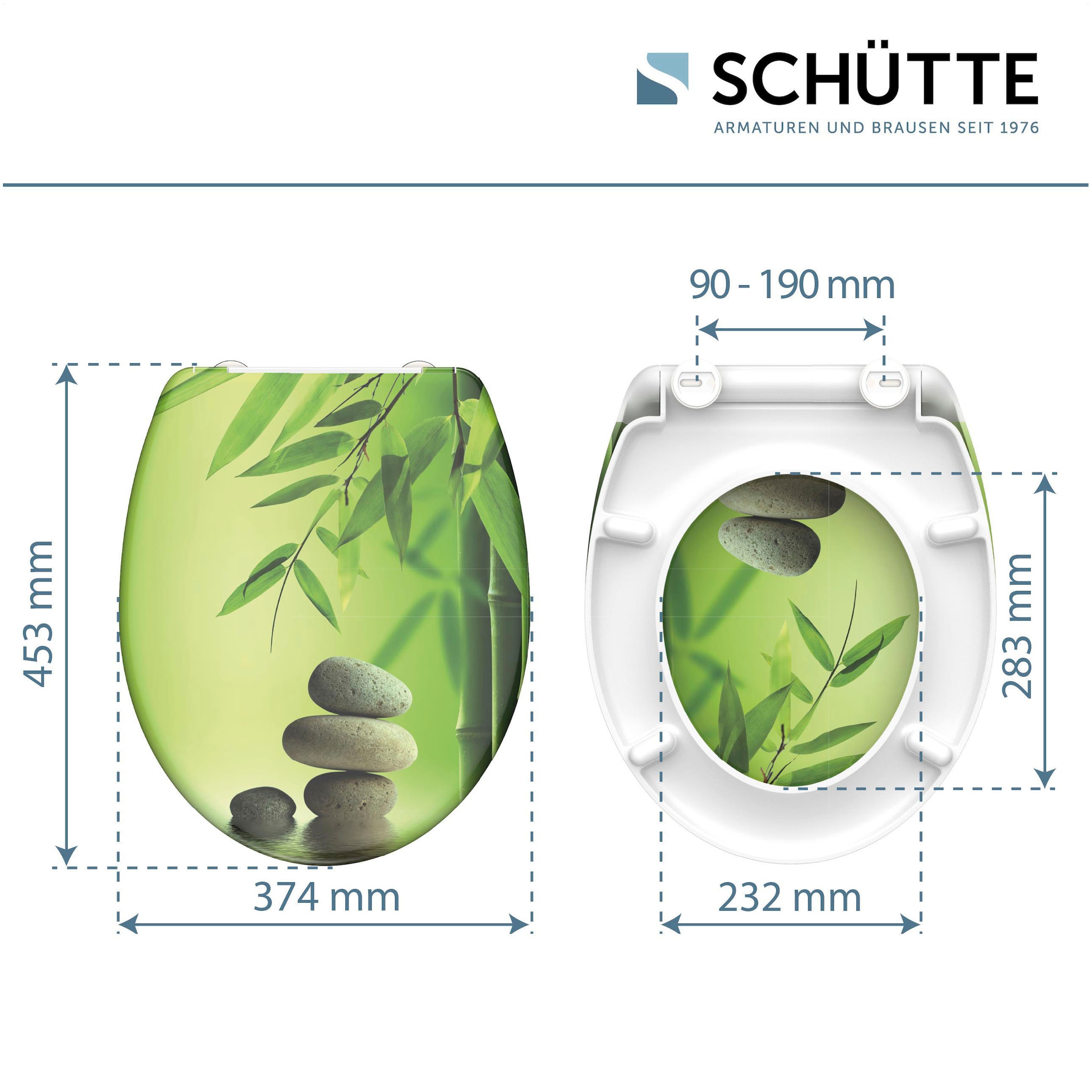 Schütte WC-Sitz »Stone« Duroplast, mit Absenkautomatik und Schnellverschluss