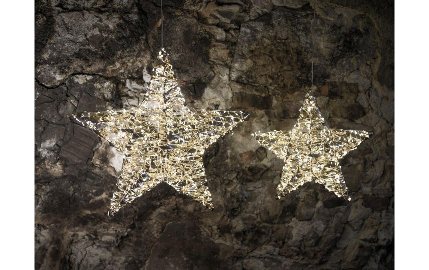 STT LED Dekofigur »hanging star, 50« Warmweiss