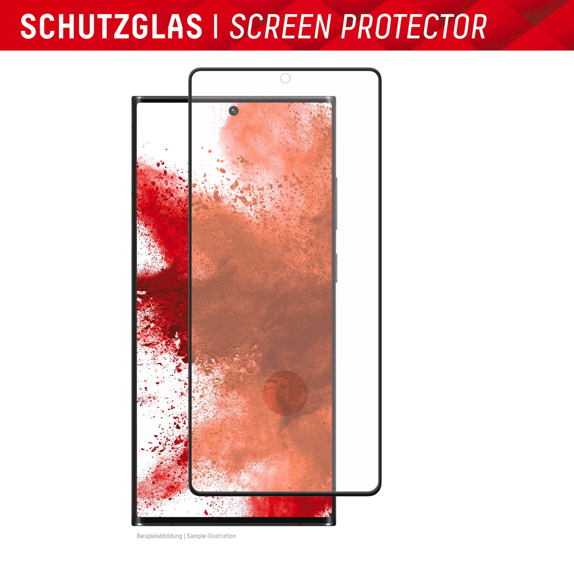 Displex Verre de protection d'écran »Real Glass 3D Screen Protection« für Samsung Galaxy S23 Ultra Displayschutzfolie, Schutzfolie, Bildschirmschutz, kratz- & stossfest